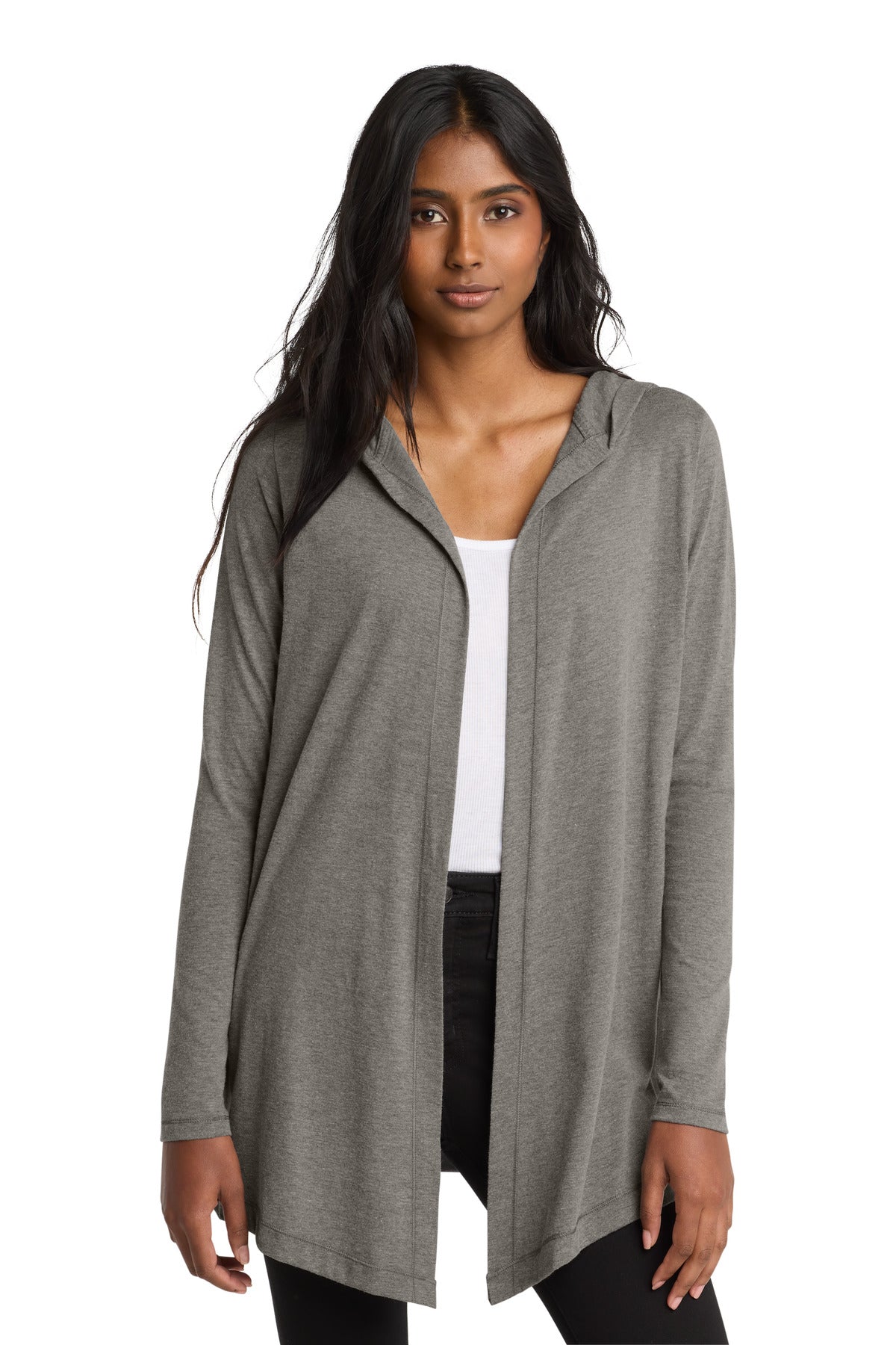 District ® Women's Perfect Tri ® Hooded Cardigan. DT156
