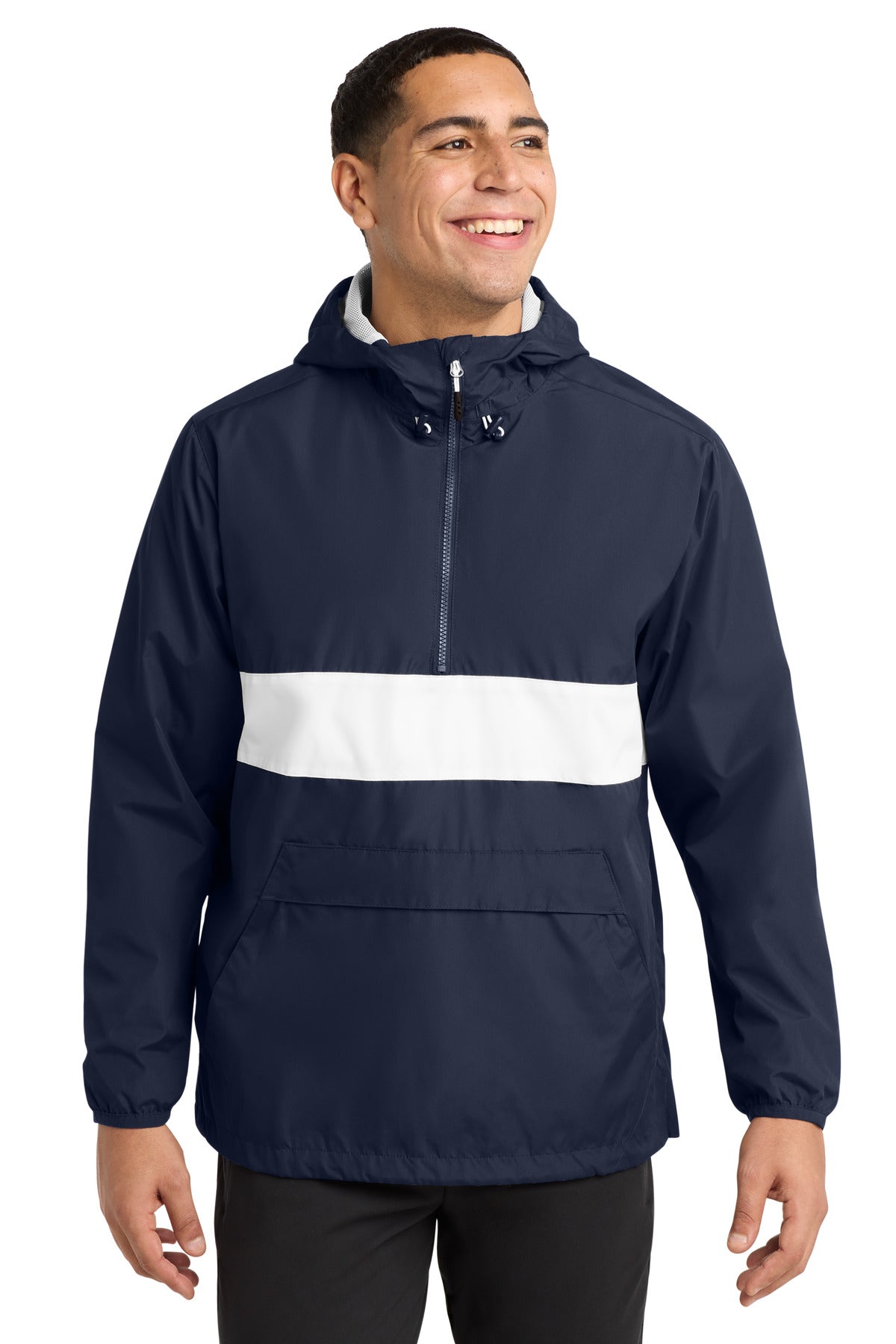 Sport-Tek® Zipped Pocket Anorak. JST65