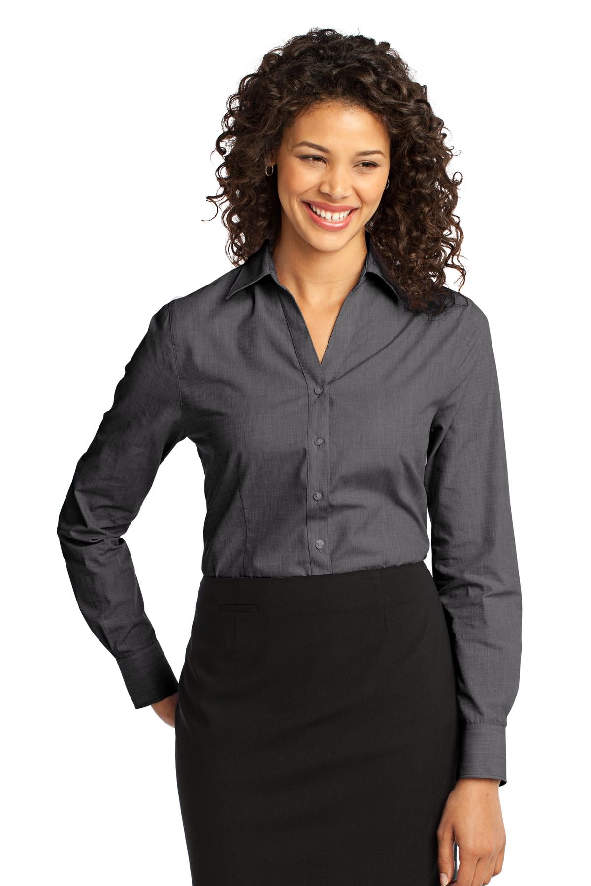 Port Authority® Women's Crosshatch Easy Care Shirt. L640