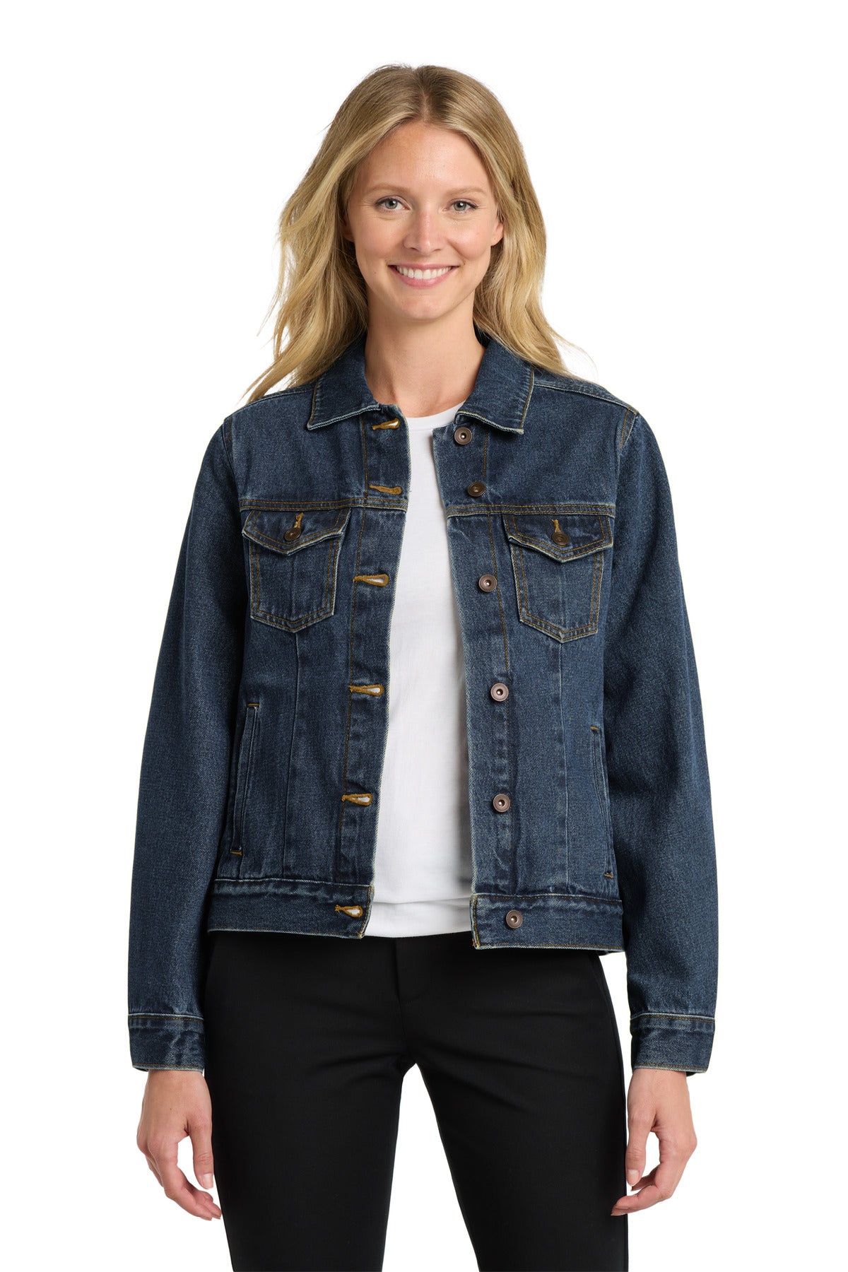 Port Authority® Women's Denim Jacket. L7620