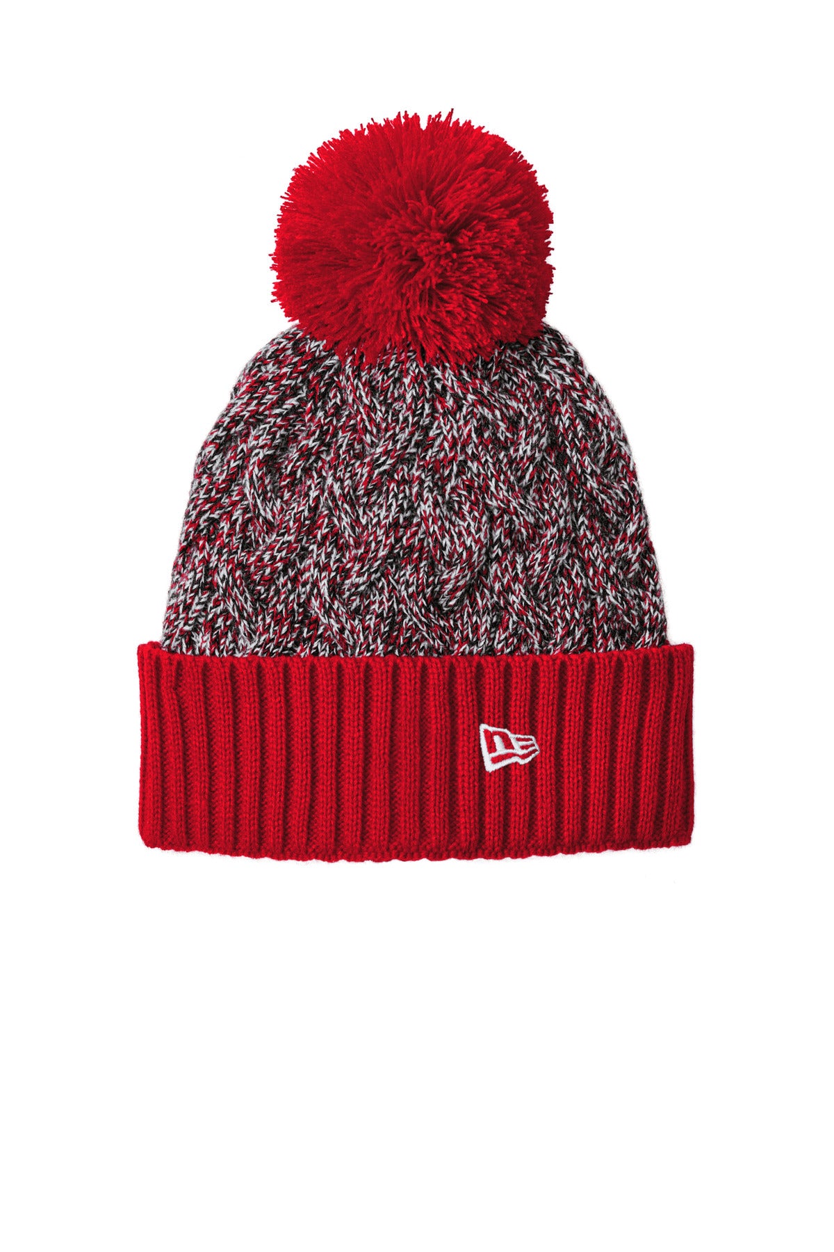New Era® Marled Knit Pom Beanie NE910