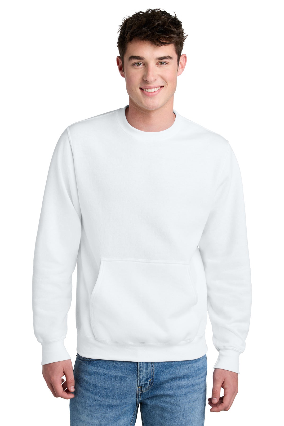 Port & Co™ Core Fleece Crewneck Pocket Sweatshirt PC78PKT