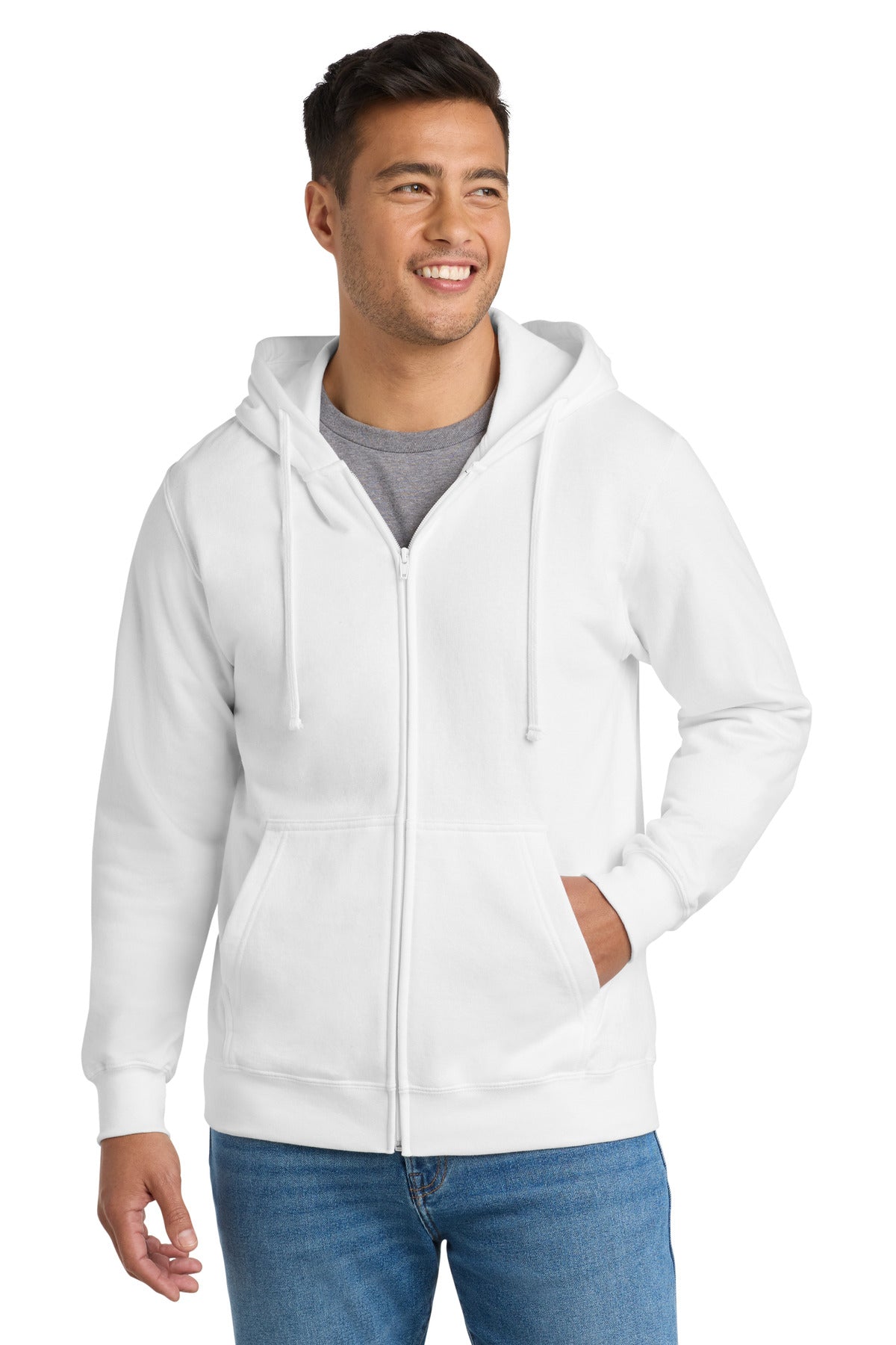 Port & Co™ Fan Favorite Fleece Full-Zip Hooded Sweatshirt. PC850ZH