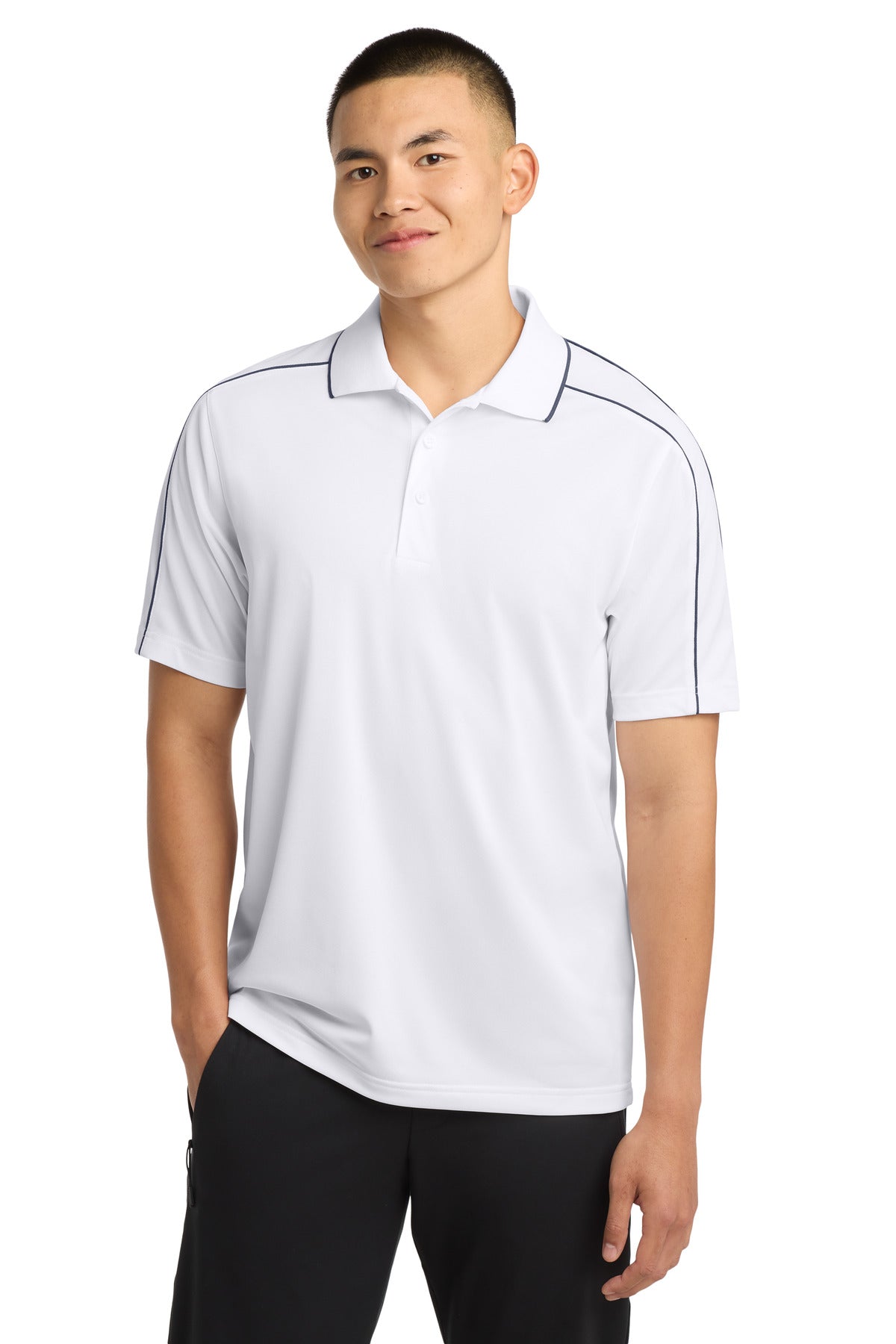 Sport-Tek® Micropique Sport-Wick® Piped Polo. ST653