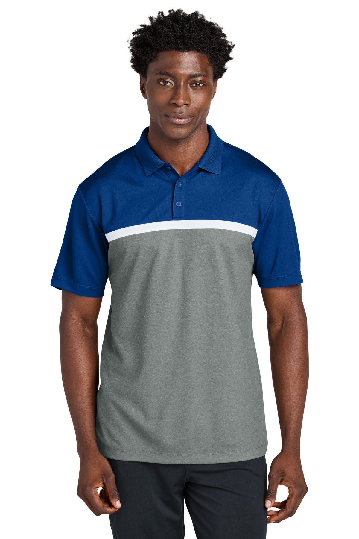 Sport-Tek® UV Micropique Colorblock Polo ST741