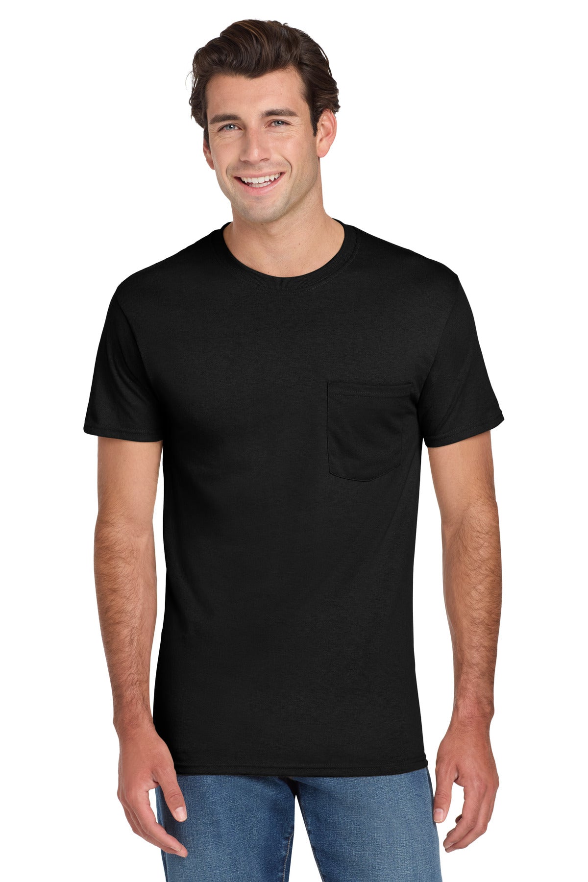 Jerzees® -  Dri-Power® 50/50 Cotton/Poly Pocket T-Shirt.  29MP
