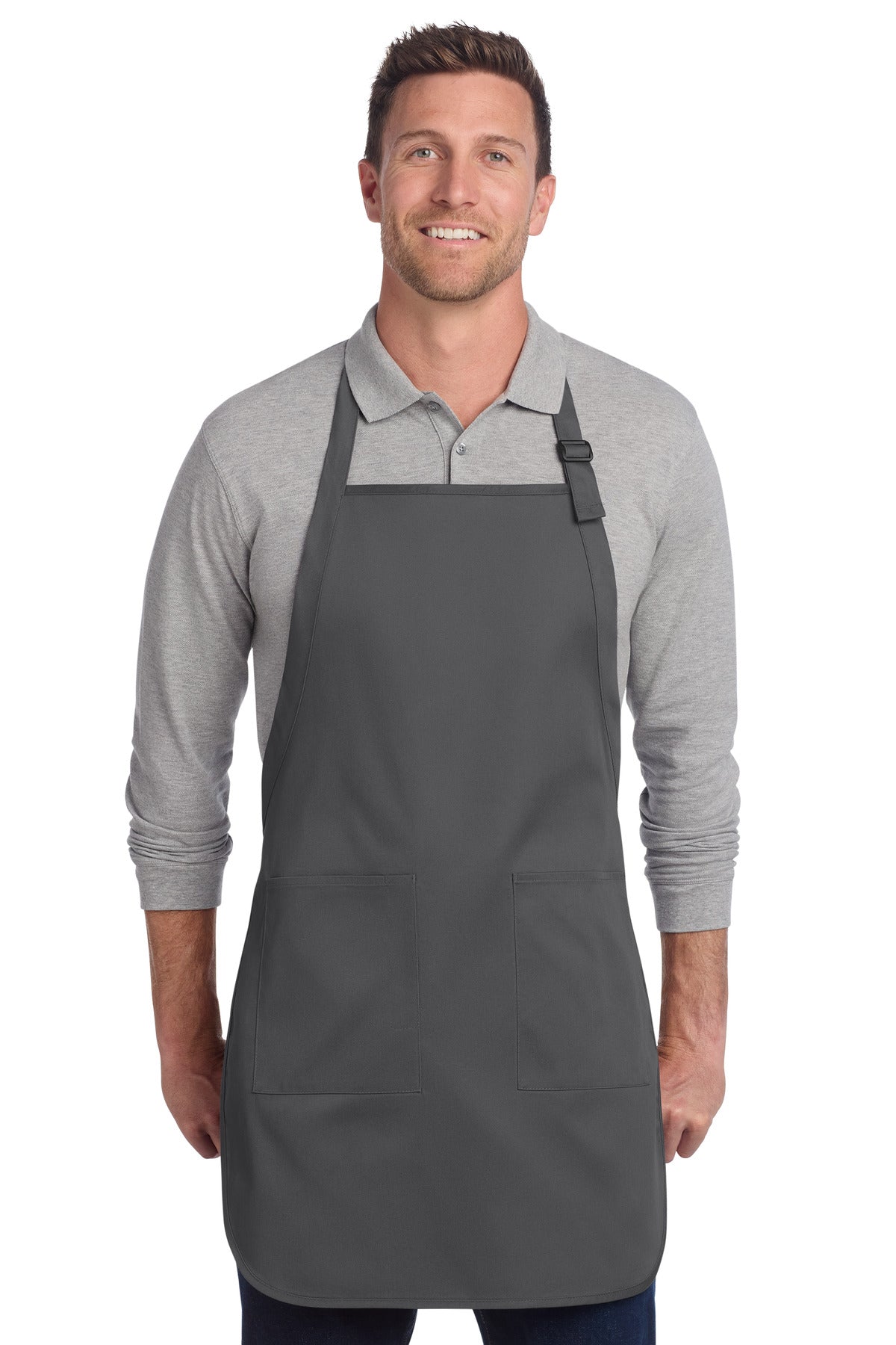 Port Authority ® Full-Length Two-Pocket Bib Apron. A600