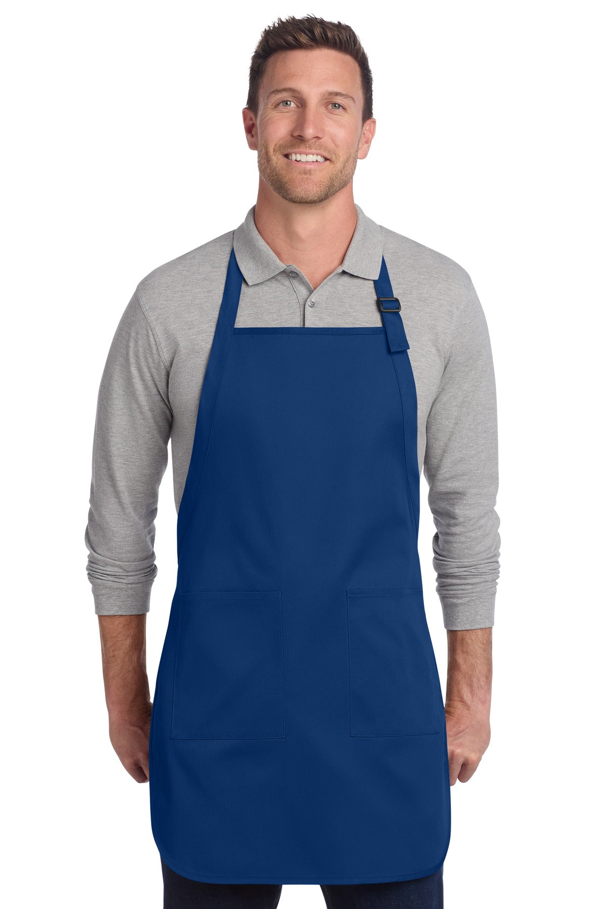 Port Authority ® Full-Length Two-Pocket Bib Apron. A600