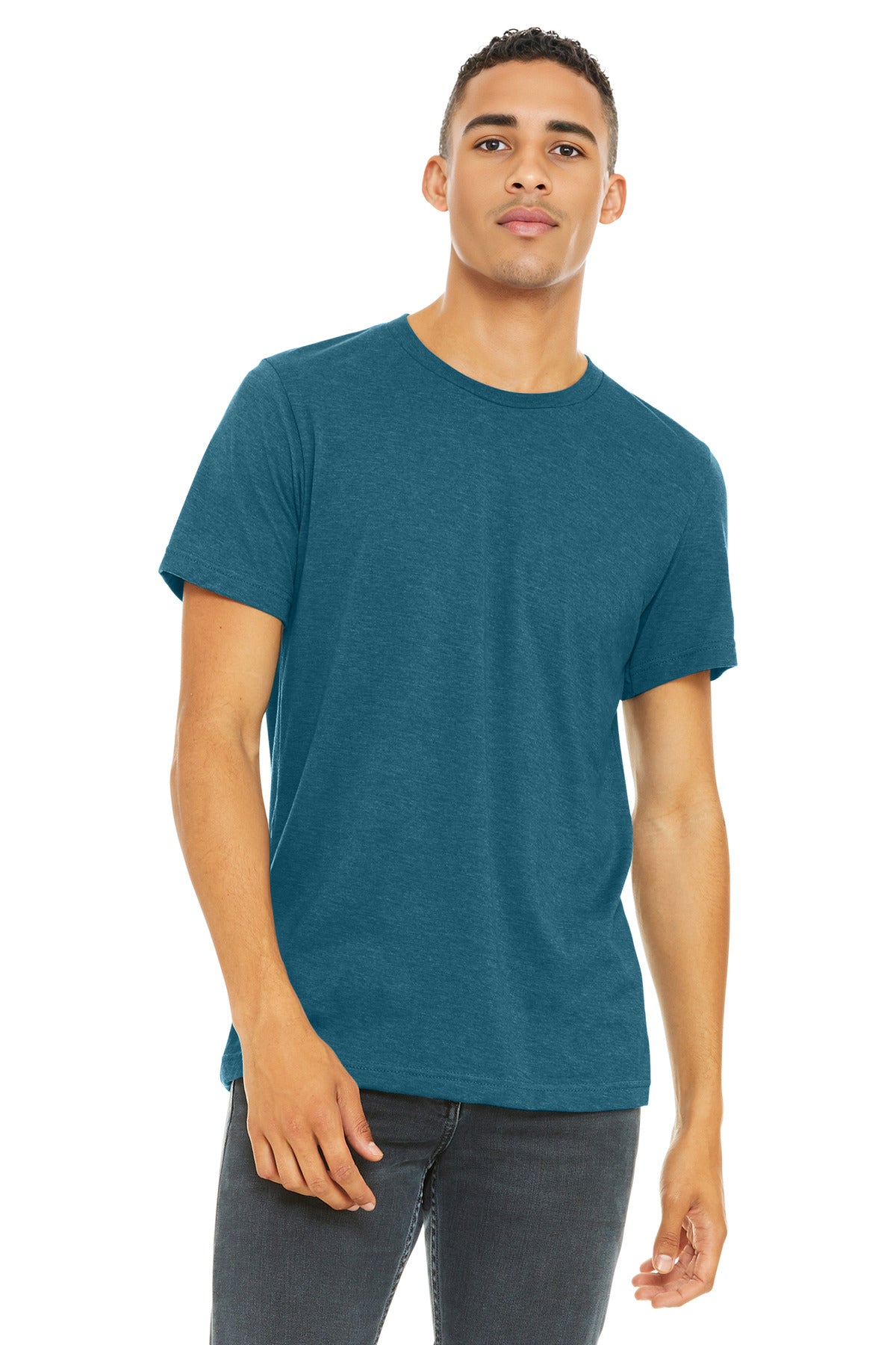 BELLA+CANVAS ® Unisex Heather CVC Short Sleeve Tee. BC3001CVC