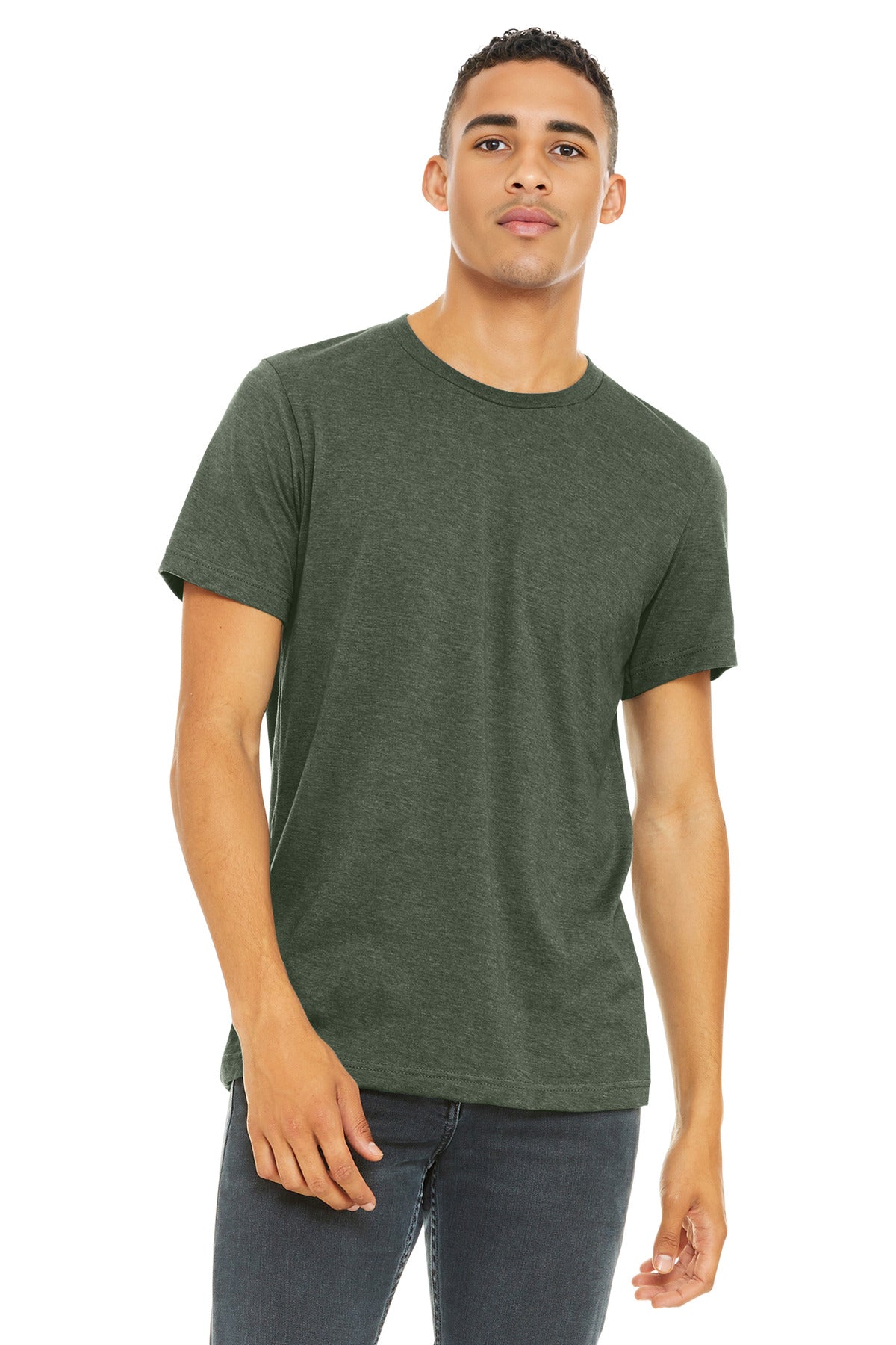 BELLA+CANVAS ® Unisex Heather CVC Short Sleeve Tee. BC3001CVC