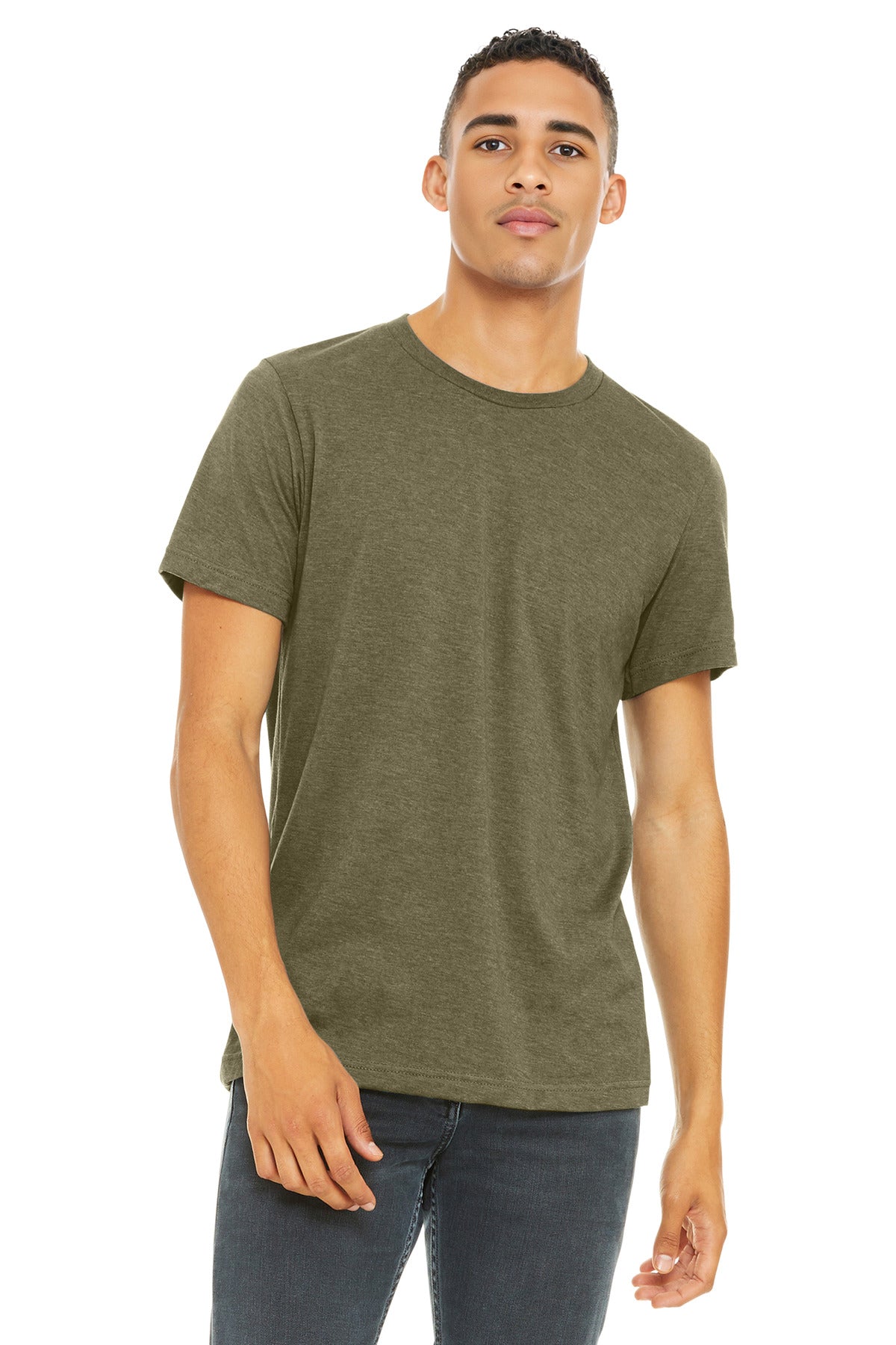 BELLA+CANVAS ® Unisex Heather CVC Short Sleeve Tee. BC3001CVC