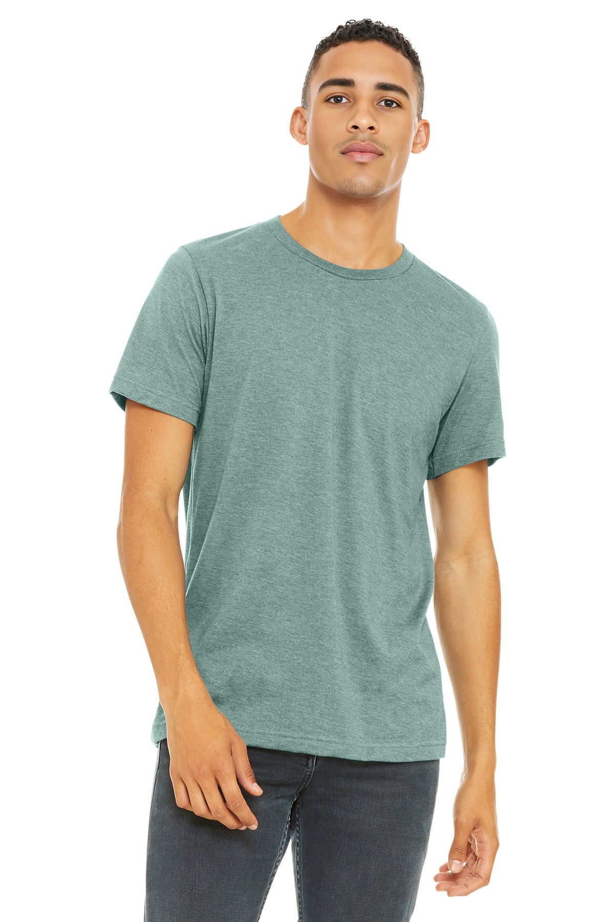 BELLA+CANVAS ® Unisex Heather CVC Short Sleeve Tee. BC3001CVC