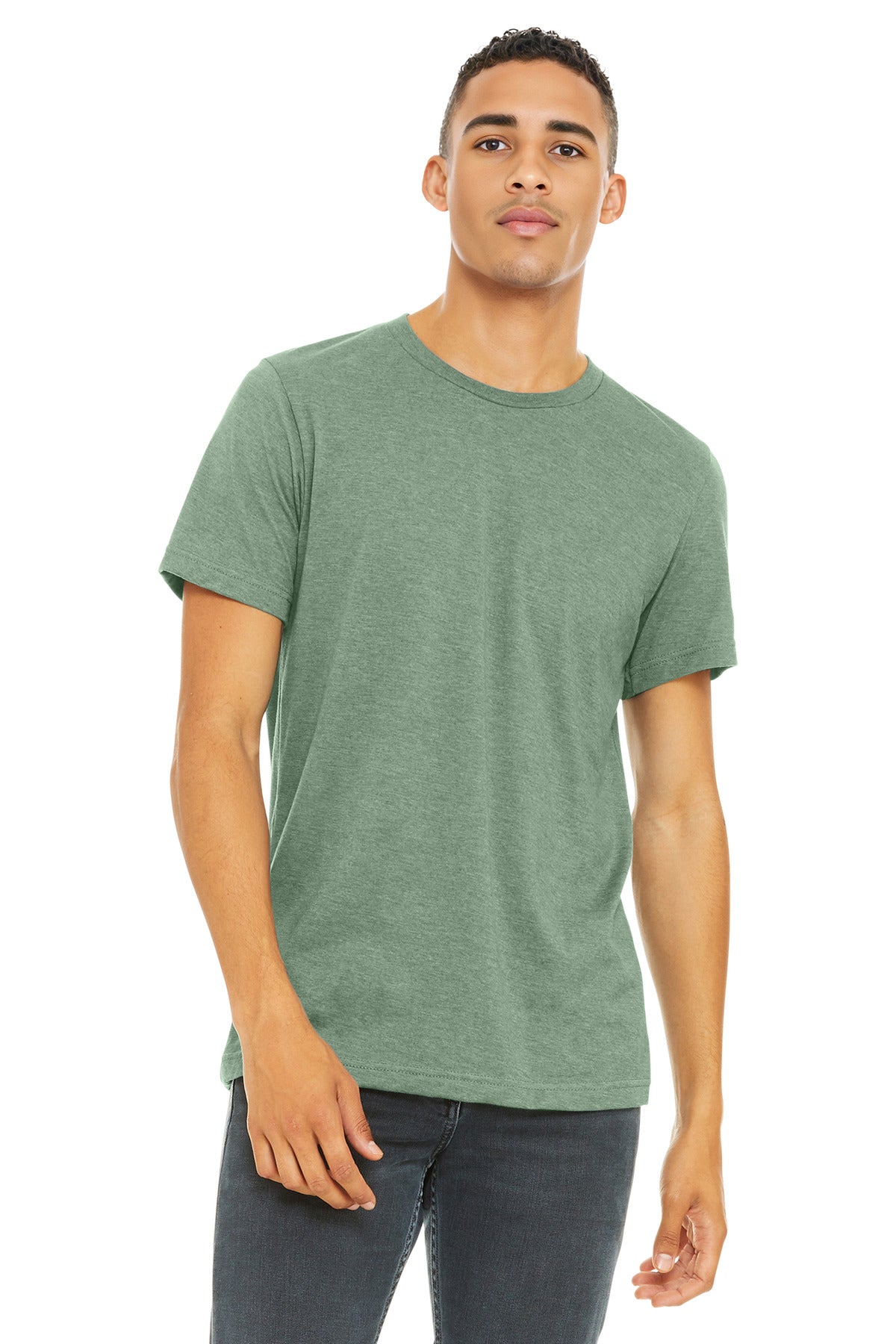 BELLA+CANVAS ® Unisex Heather CVC Short Sleeve Tee. BC3001CVC