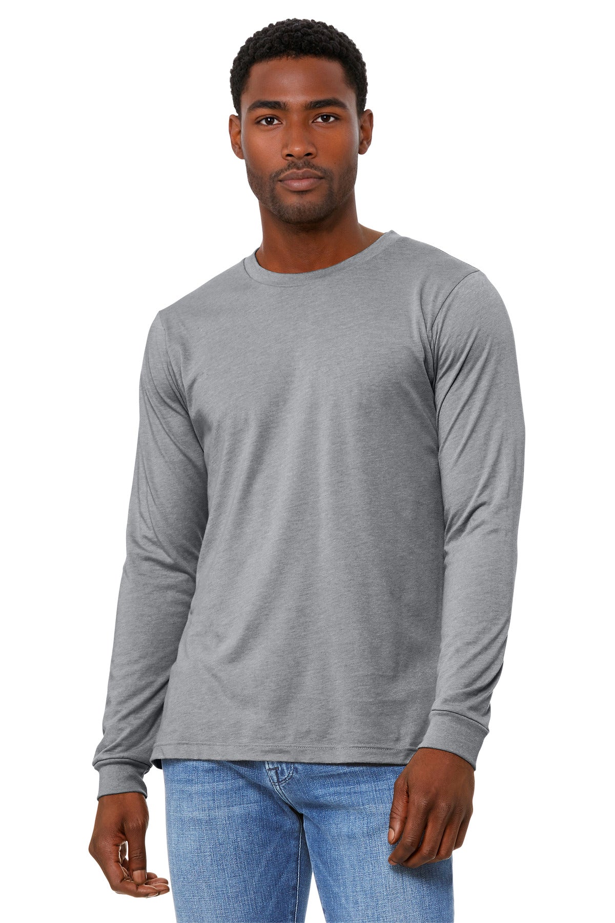 BELLA+CANVAS® Unisex Heather CVC Long Sleeve Tee BC3501CVC