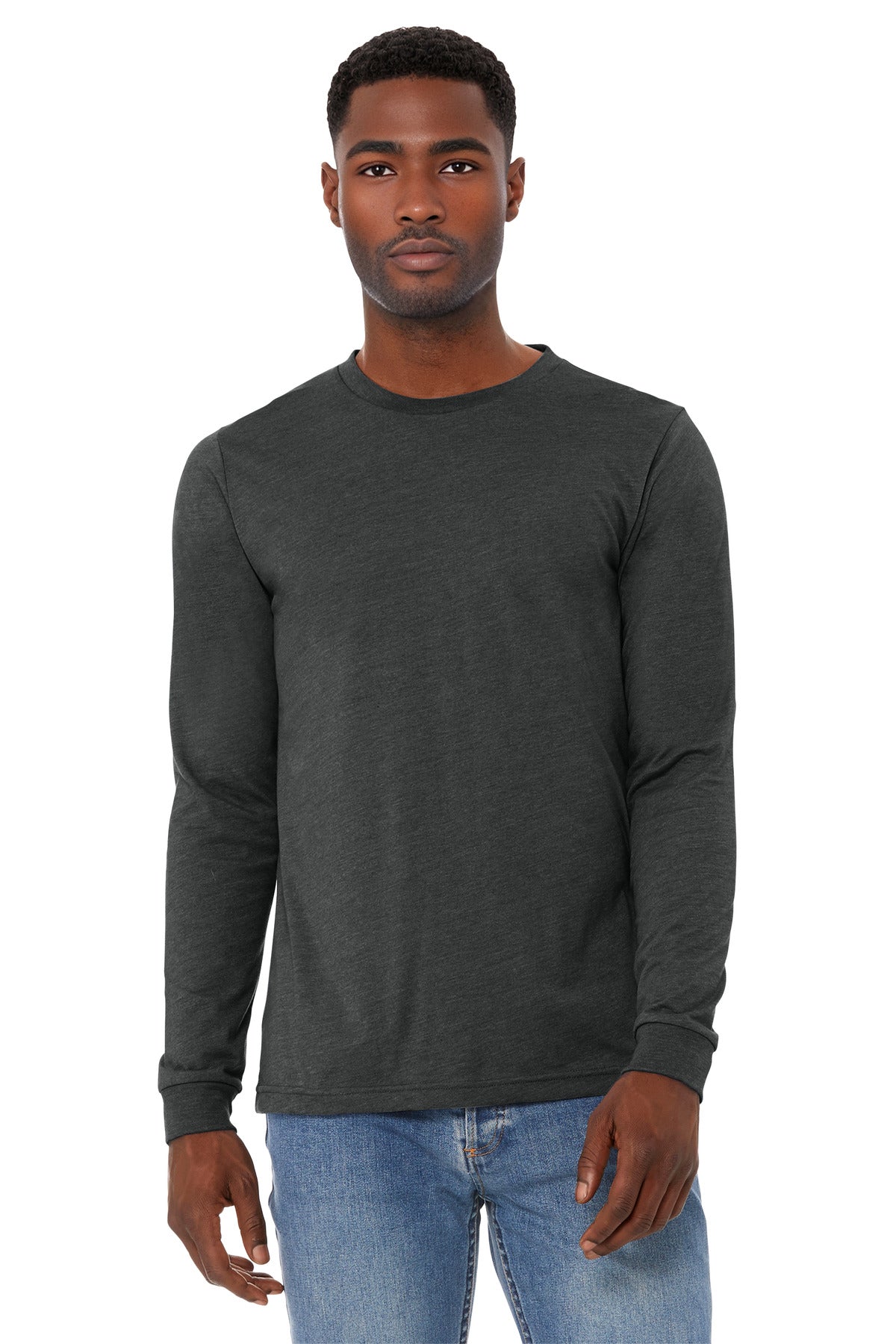 BELLA+CANVAS® Unisex Heather CVC Long Sleeve Tee BC3501CVC