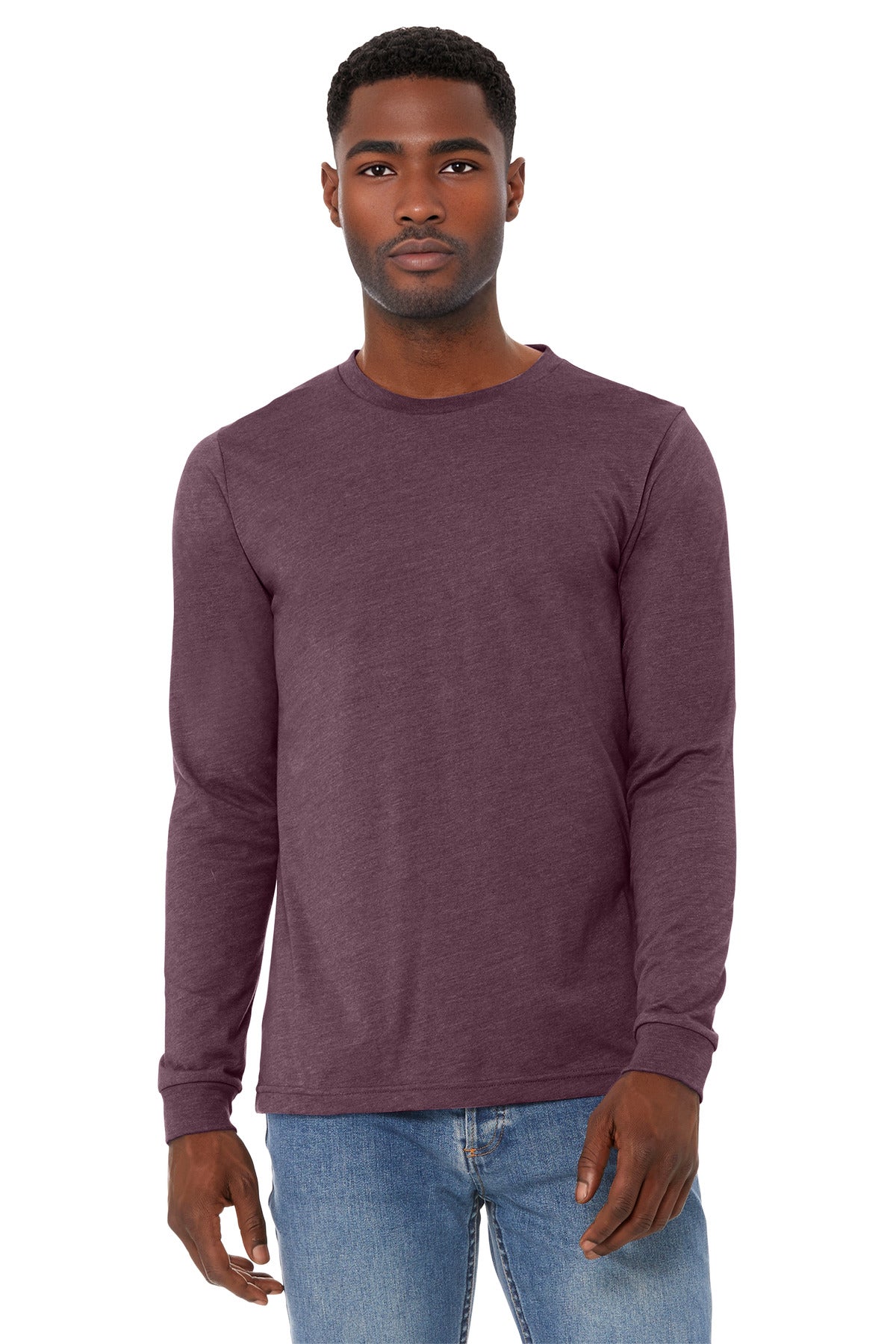 BELLA+CANVAS® Unisex Heather CVC Long Sleeve Tee BC3501CVC