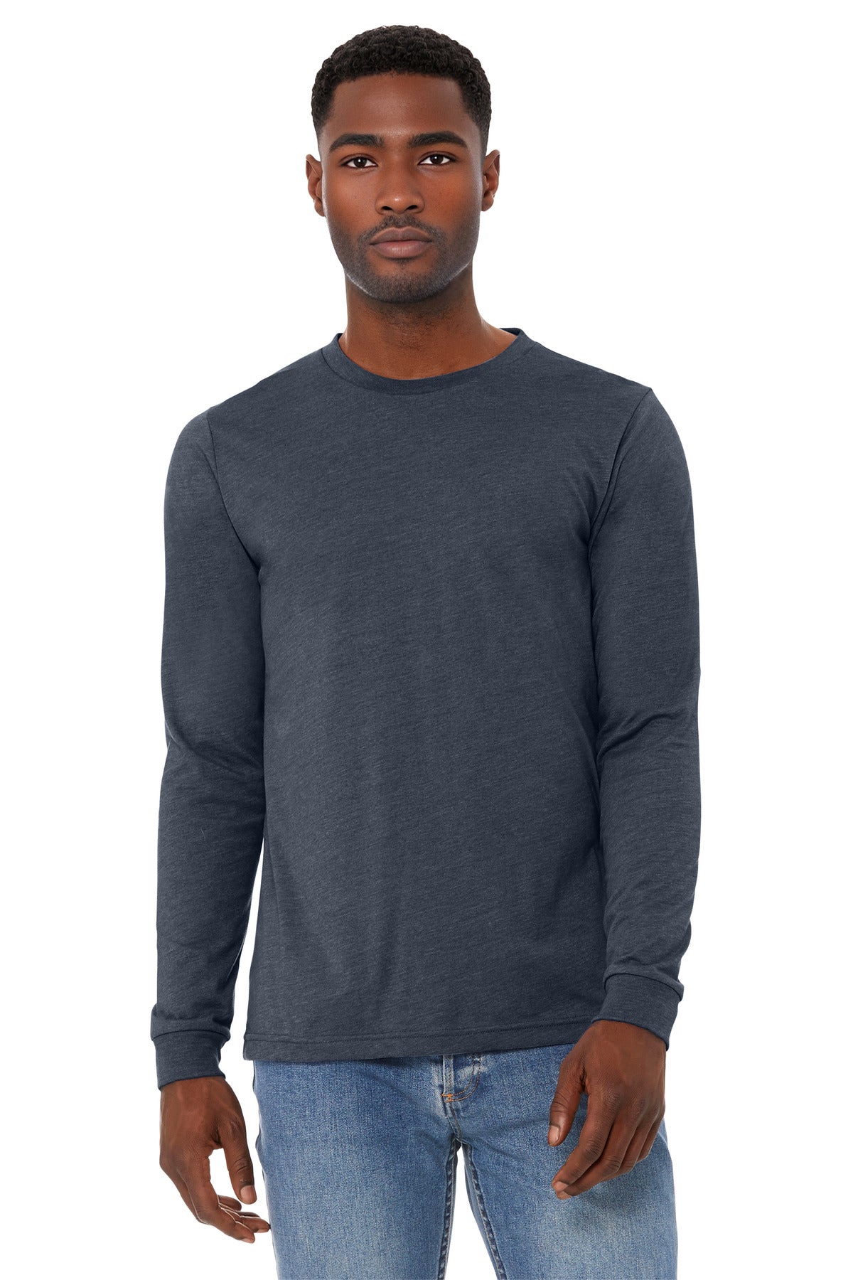 BELLA+CANVAS® Unisex Heather CVC Long Sleeve Tee BC3501CVC