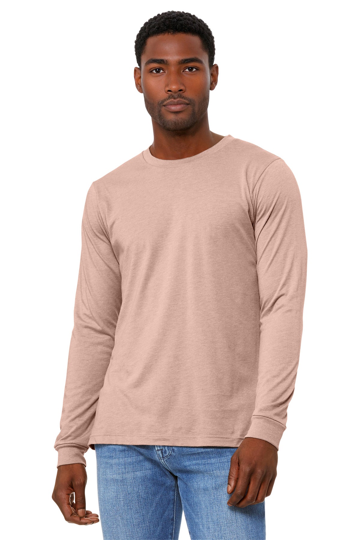 BELLA+CANVAS® Unisex Heather CVC Long Sleeve Tee BC3501CVC