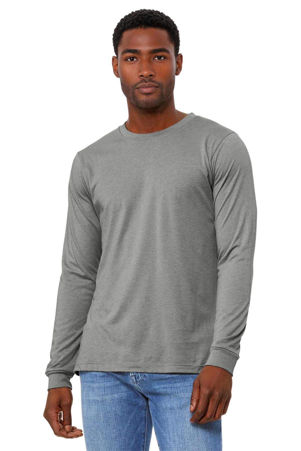 BELLA+CANVAS® Unisex Heather CVC Long Sleeve Tee BC3501CVC