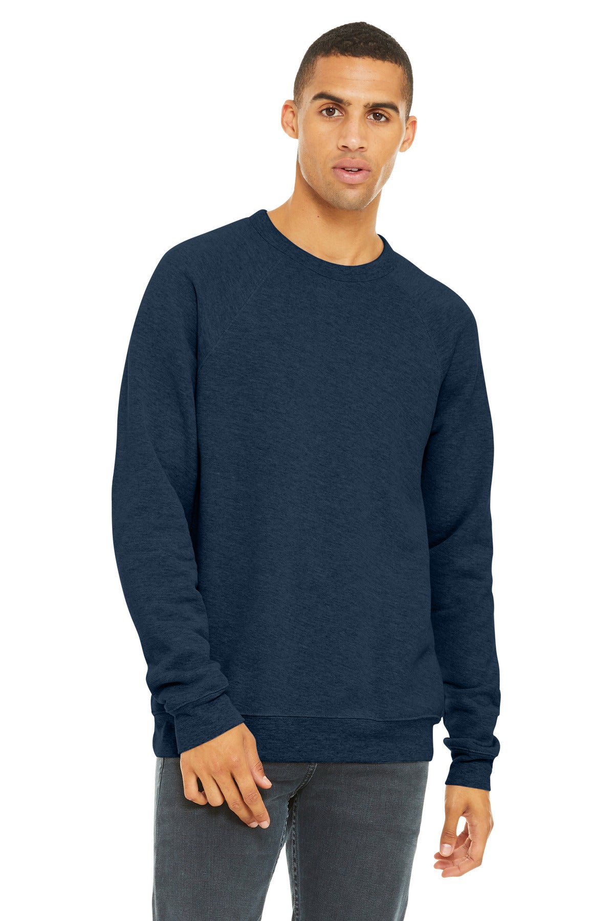BELLA+CANVAS ® Unisex Sponge Fleece Raglan Sweatshirt. BC3901