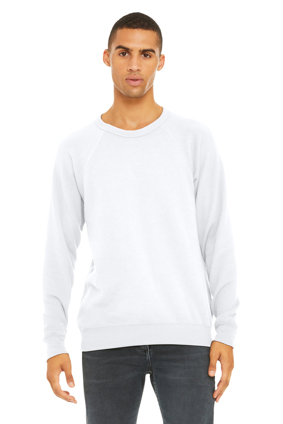 BELLA+CANVAS ® Unisex Sponge Fleece Raglan Sweatshirt. BC3901
