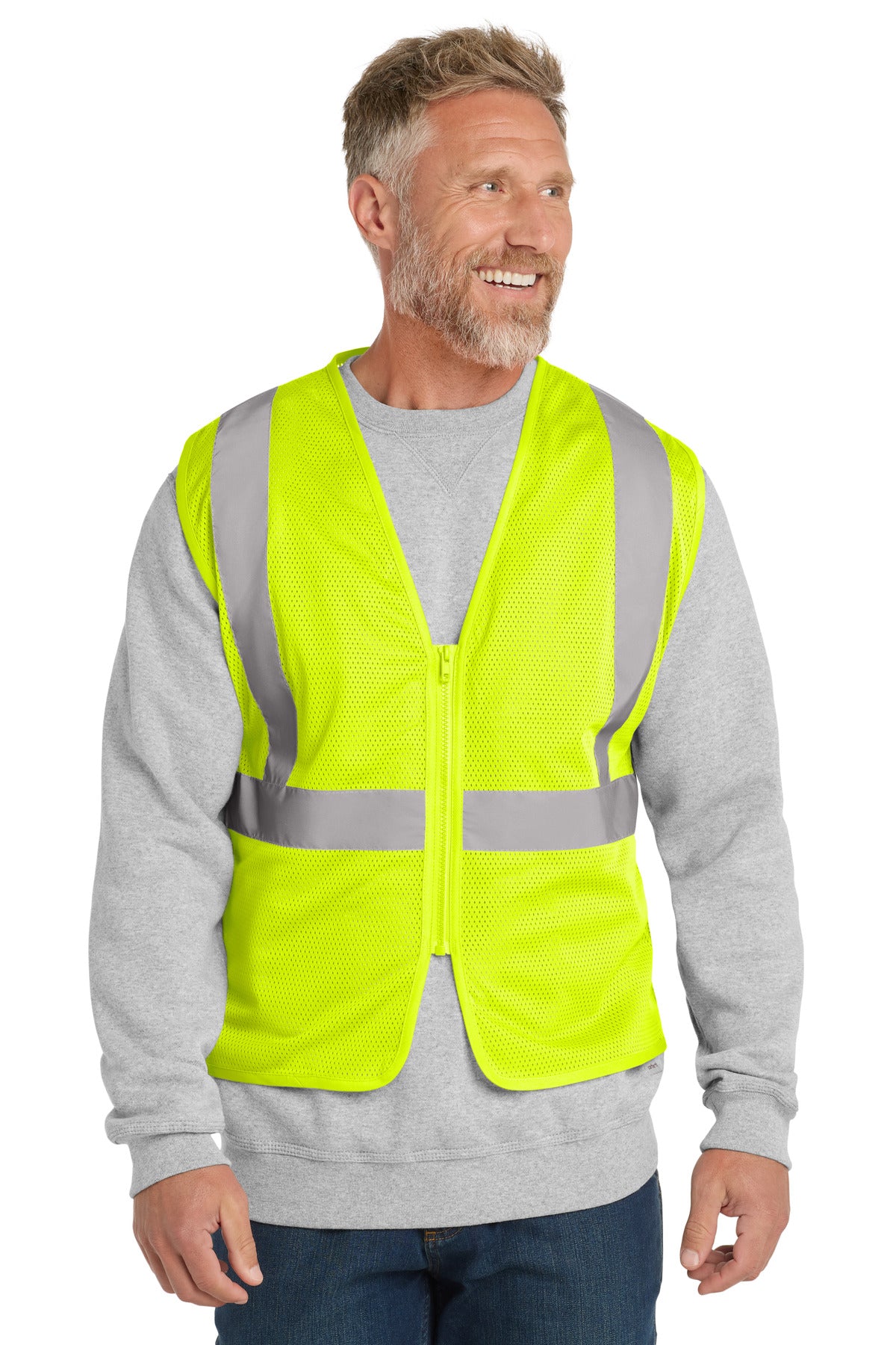 CornerStone ® ANSI 107 Class 2 Economy Mesh Zippered Vest. CSV101