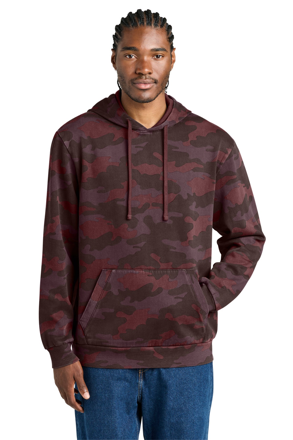 District Wash™ Camo Fleece Hoodie DT2200C