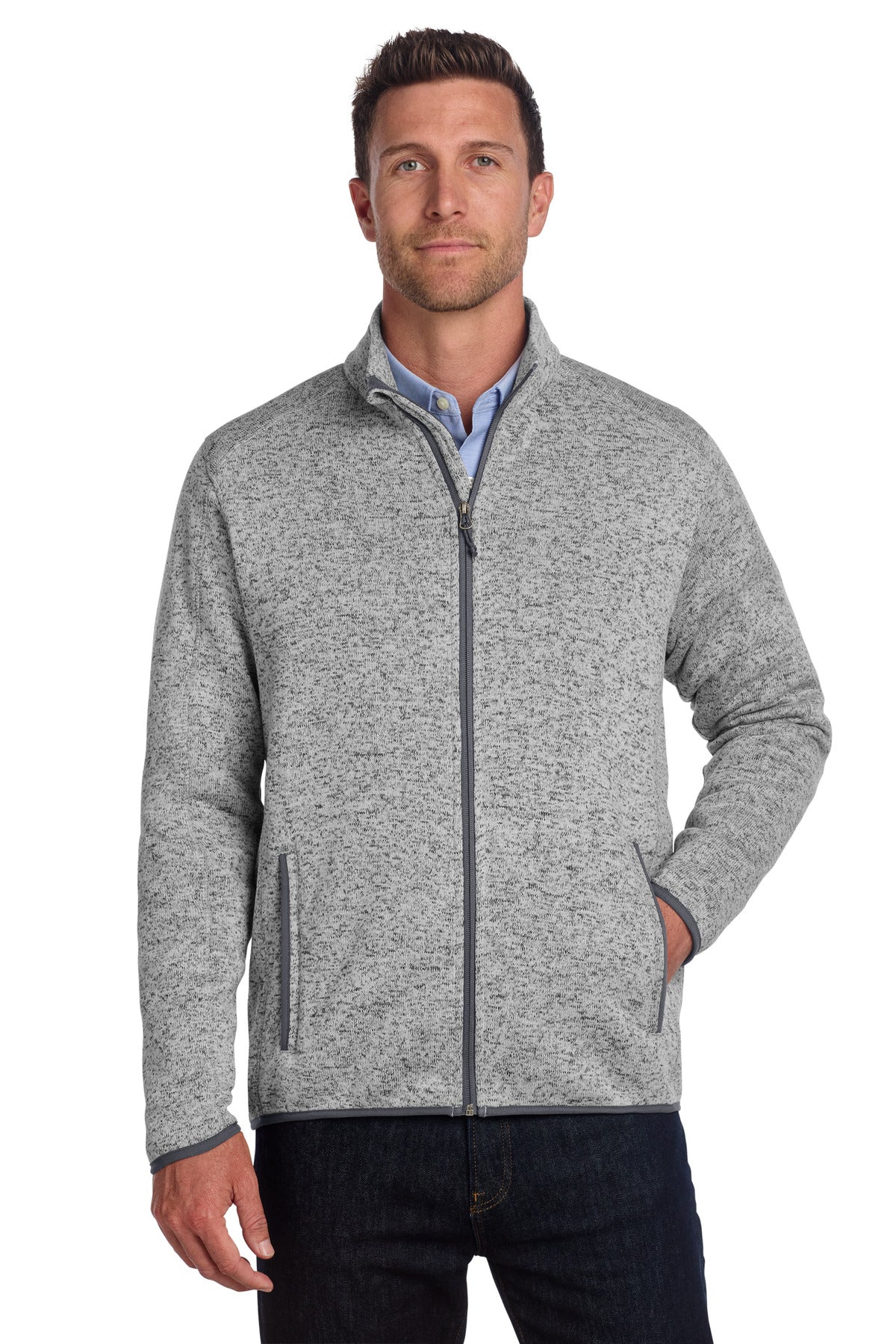Port Authority® Sweater Fleece Jacket. F232