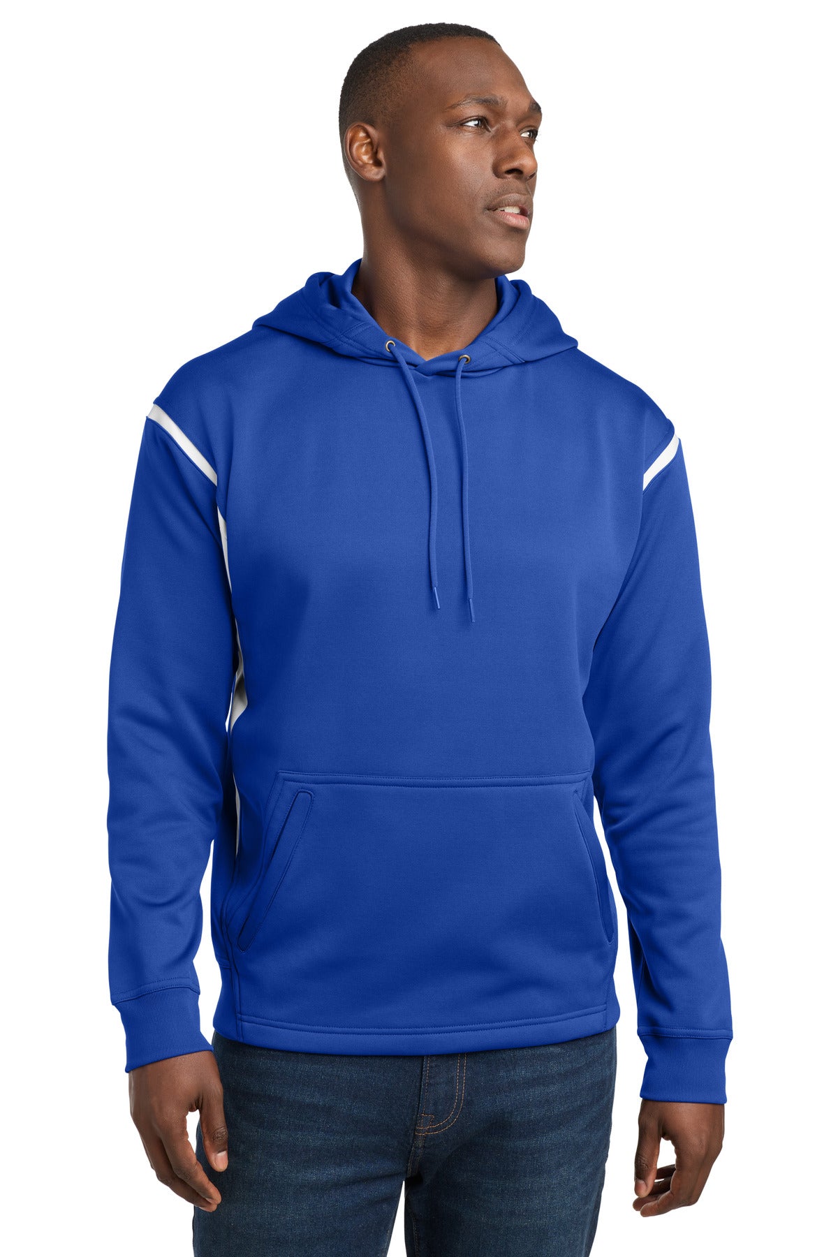 Sport-Tek® Tech Fleece Colorblock Hooded Sweatshirt. F246