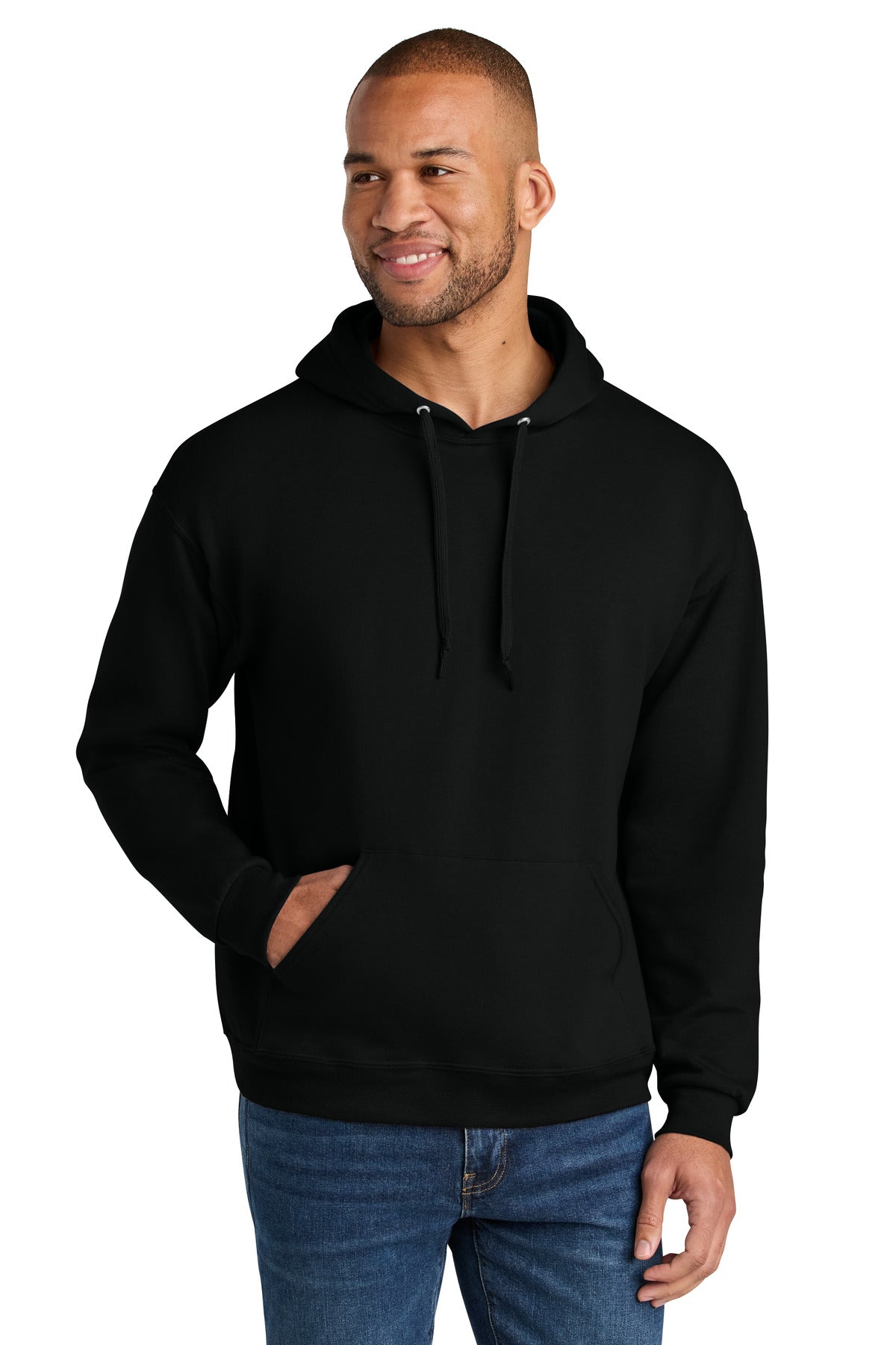 Jerzees Ultimate™ Unisex CVC Ring Spun Hooded Sweatshirt IC49M