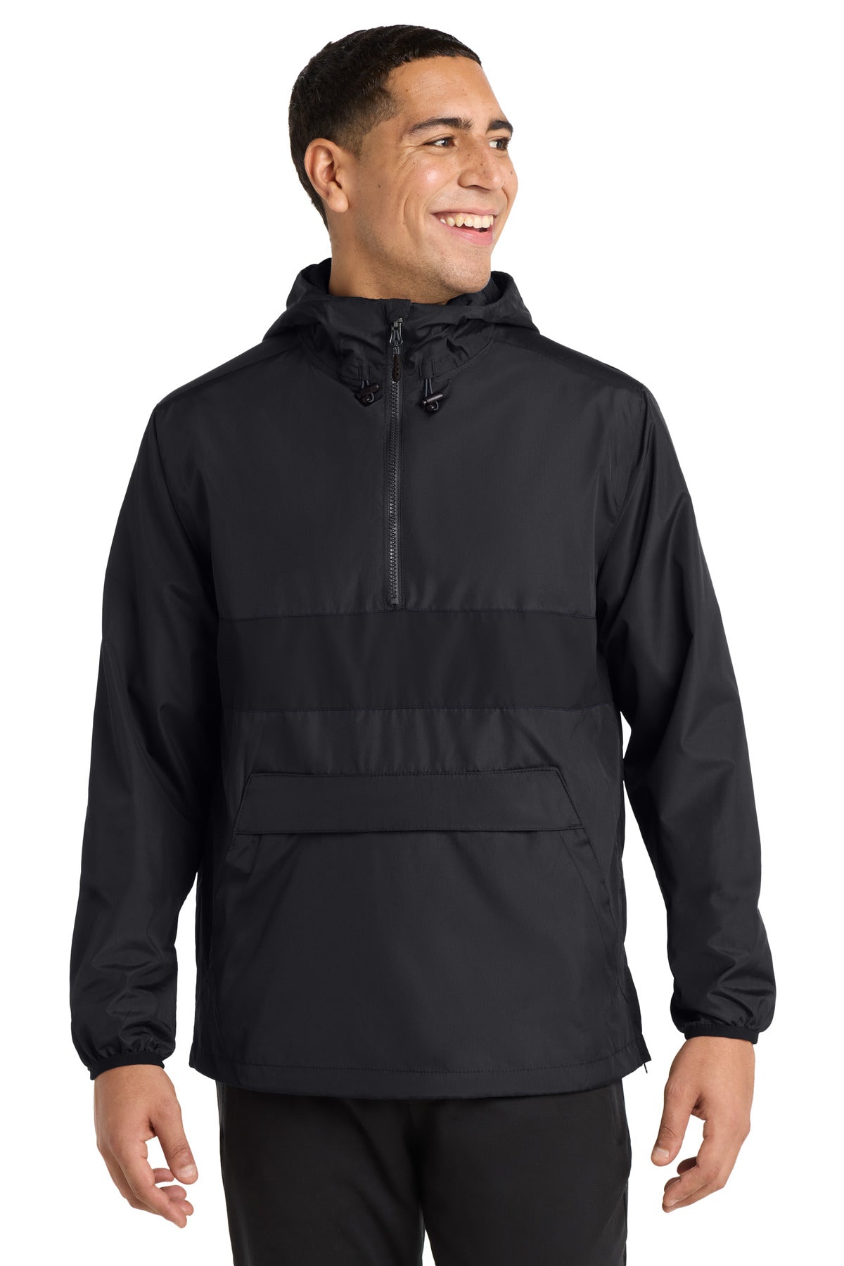 Sport-Tek® Zipped Pocket Anorak. JST65