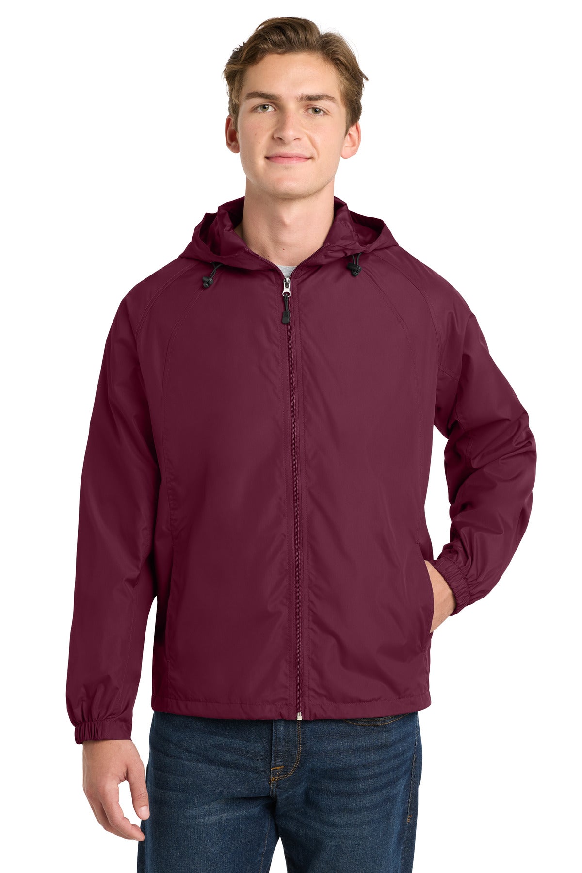 Sport-Tek® Hooded Raglan Jacket. JST73