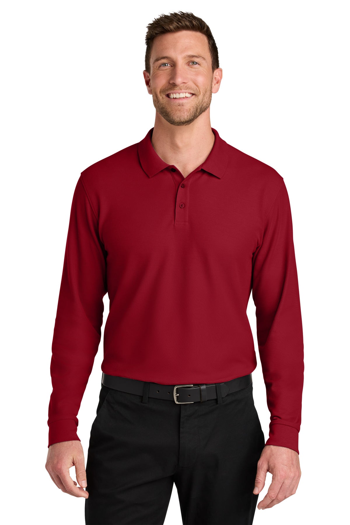 Port Authority® Wearever Signature Pique Long Sleeve Polo K200LS