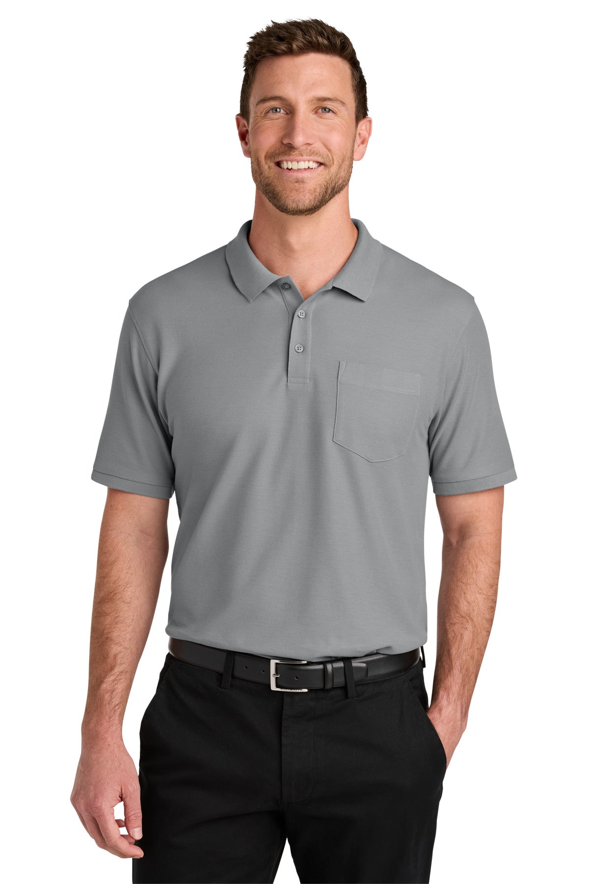 Port Authority® Wearever Signature Pique Pocket Polo K200P