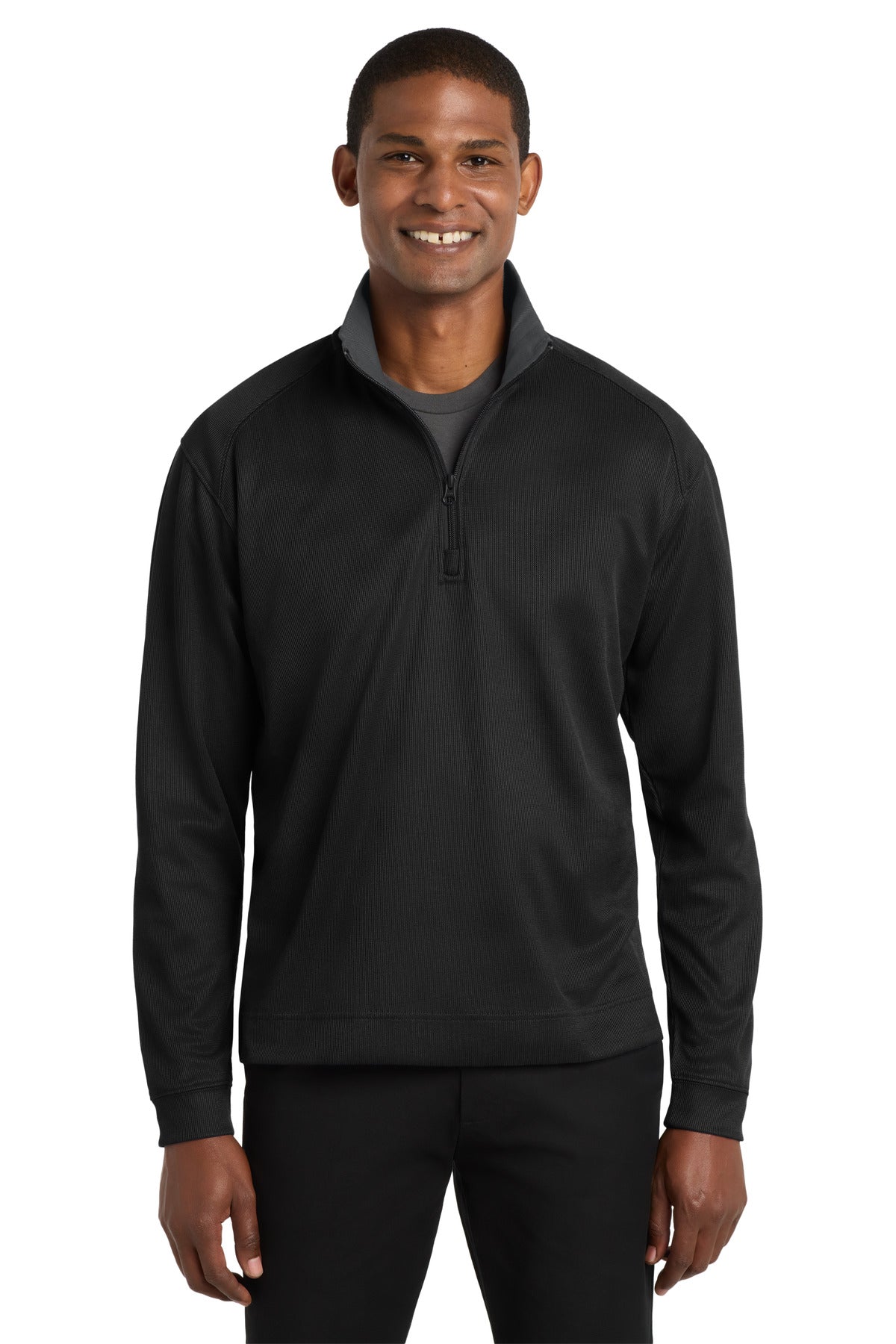 Port Authority® Vertical Texture 1/4-Zip Pullover. K805