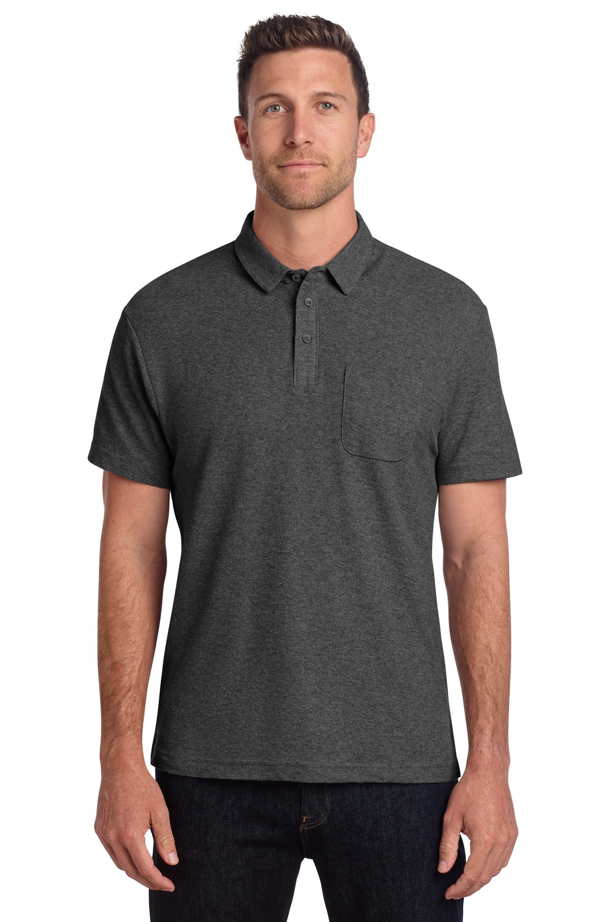 Port Authority® C-FREE® Cotton Blend Pique Pocket Polo K868