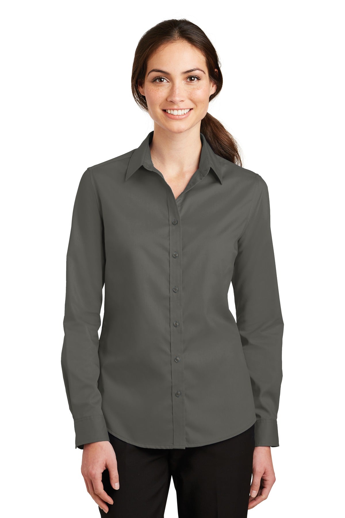 Port Authority® Women's SuperPro™ Twill Shirt. L663