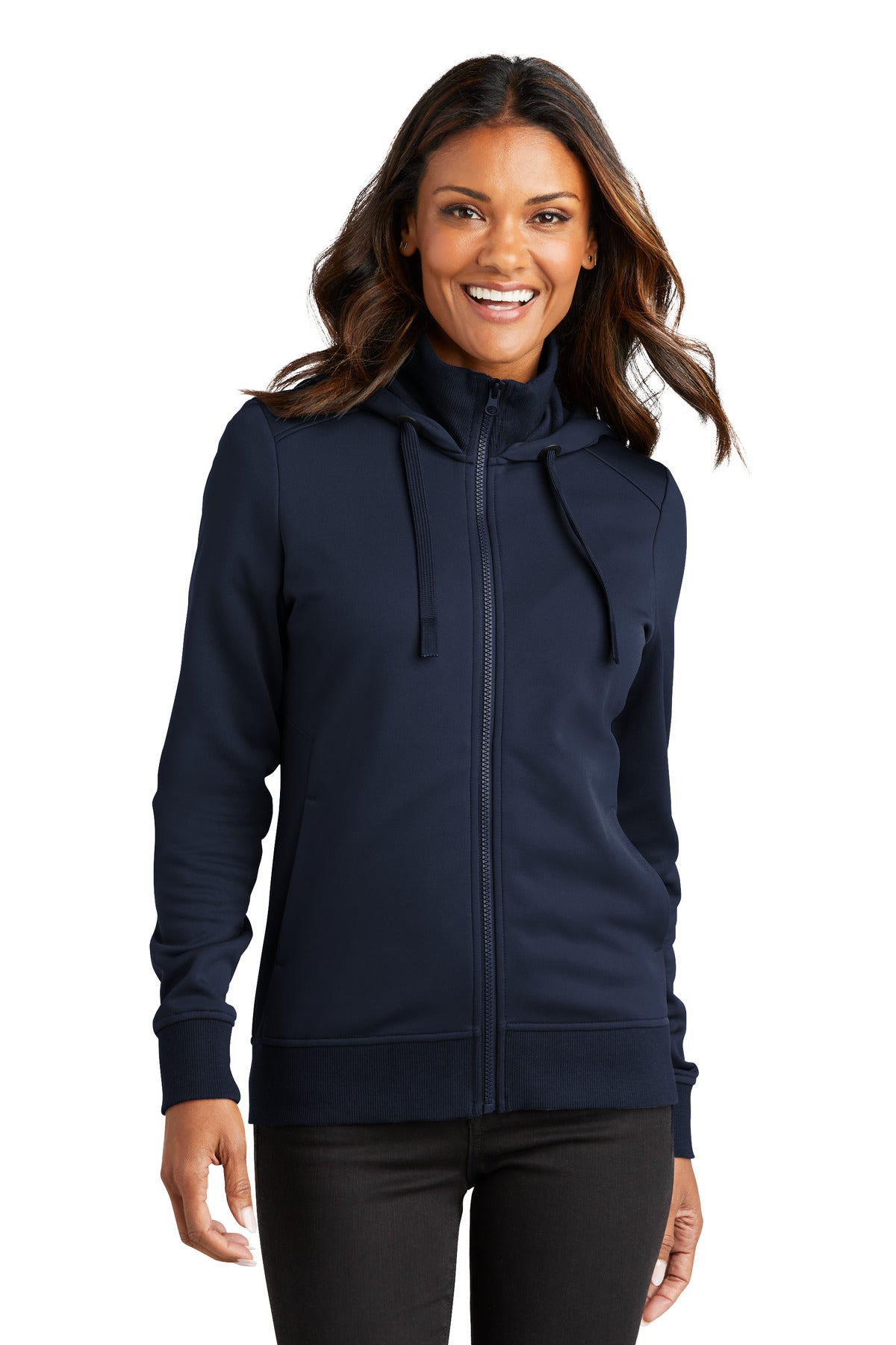 Port Authority® Women's Smooth Fleece Hooded Jacket L814