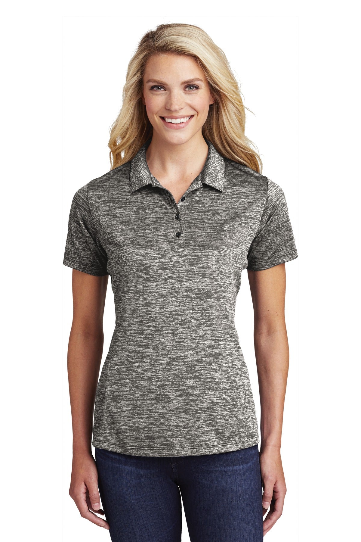 Sport-Tek ® Women's PosiCharge ® Electric Heather Polo. LST590