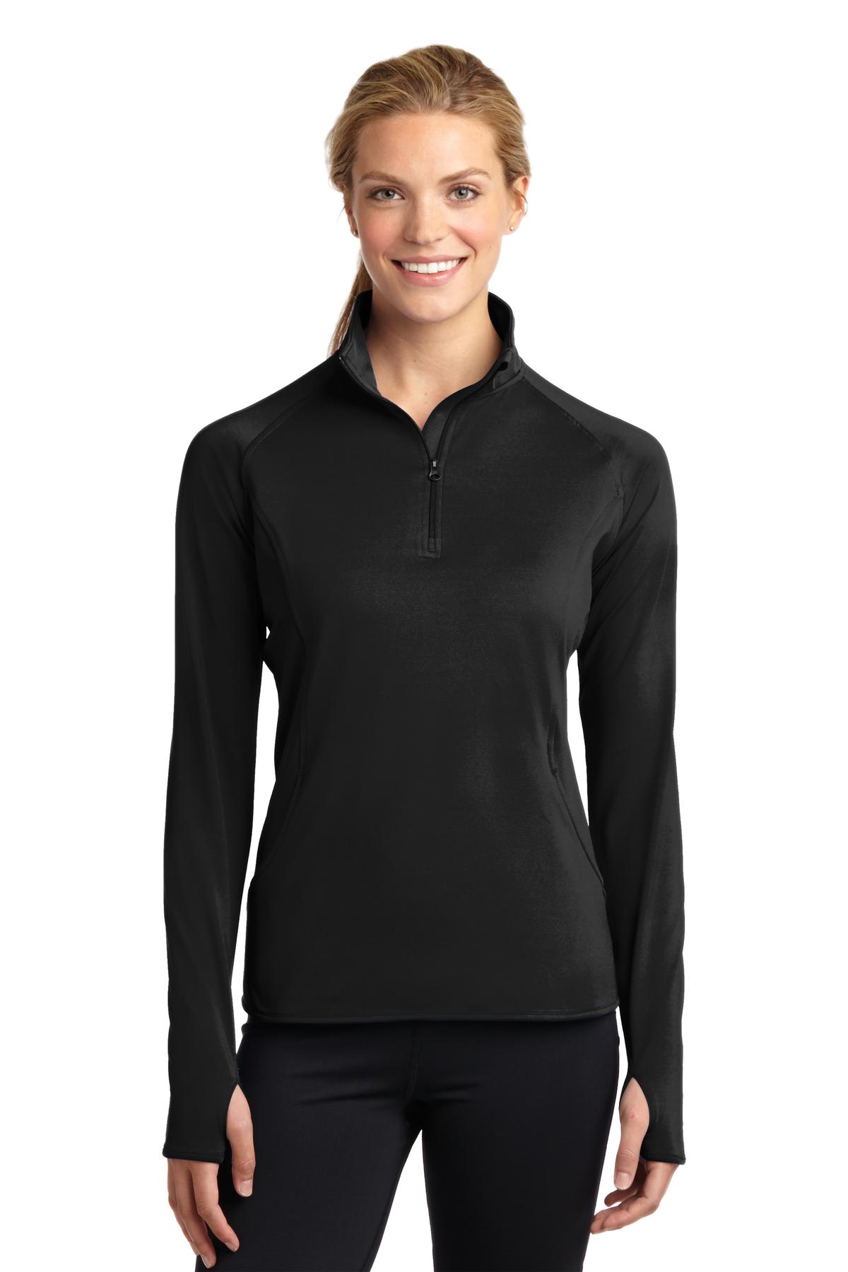 Sport-Tek® Women's Sport-Wick® Stretch 1/4-Zip Pullover. LST850