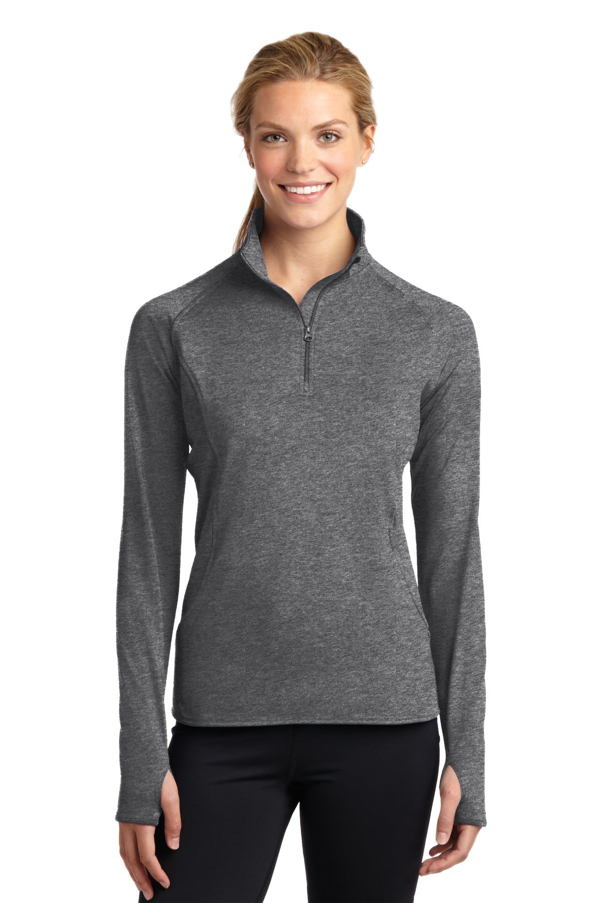 Sport-Tek® Women's Sport-Wick® Stretch 1/4-Zip Pullover. LST850