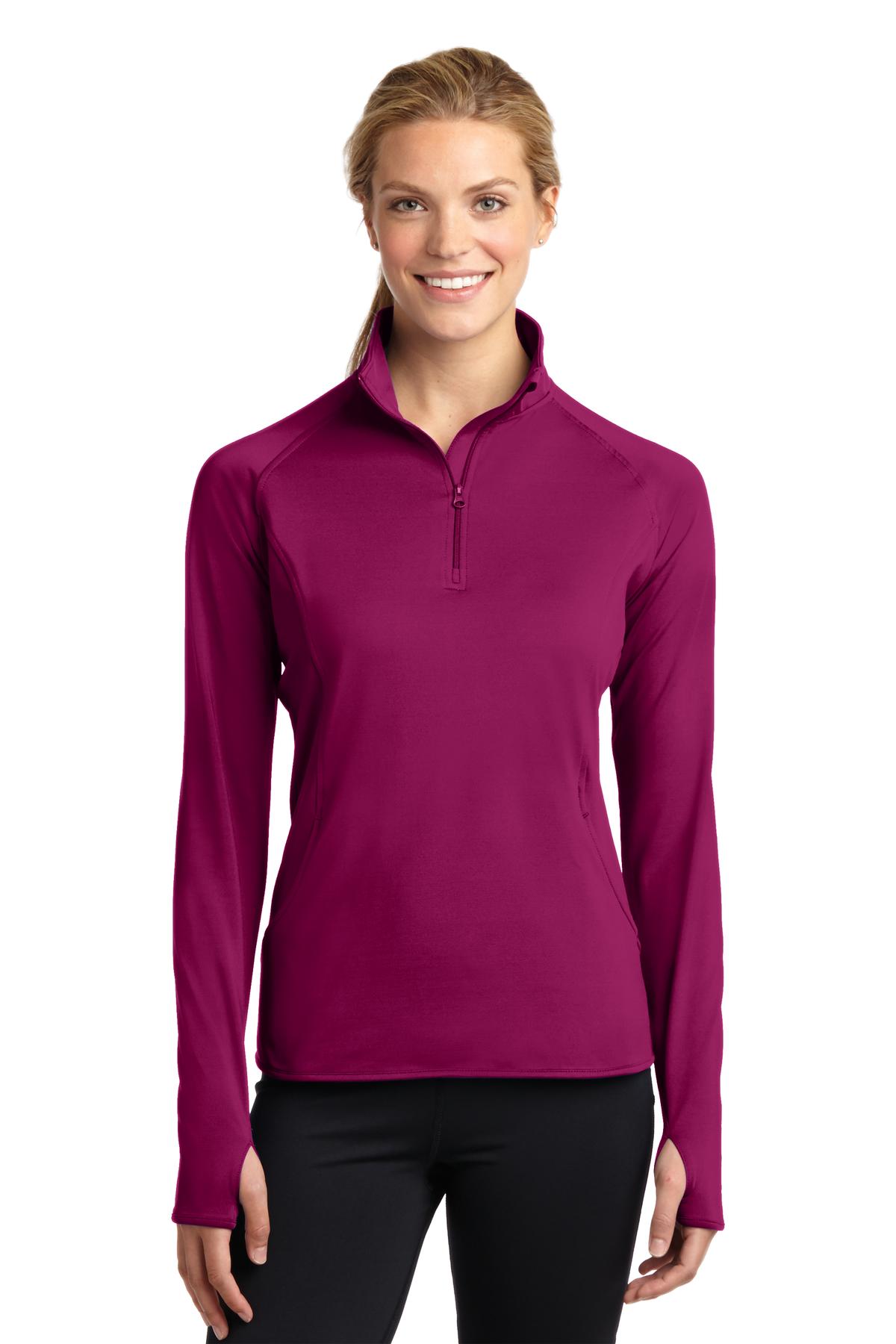 Sport-Tek® Women's Sport-Wick® Stretch 1/4-Zip Pullover. LST850