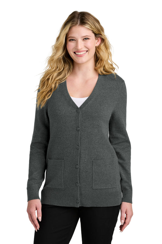 Port Authority® Women's Easy Care Button-Up Cardigan Sweater LSW4150