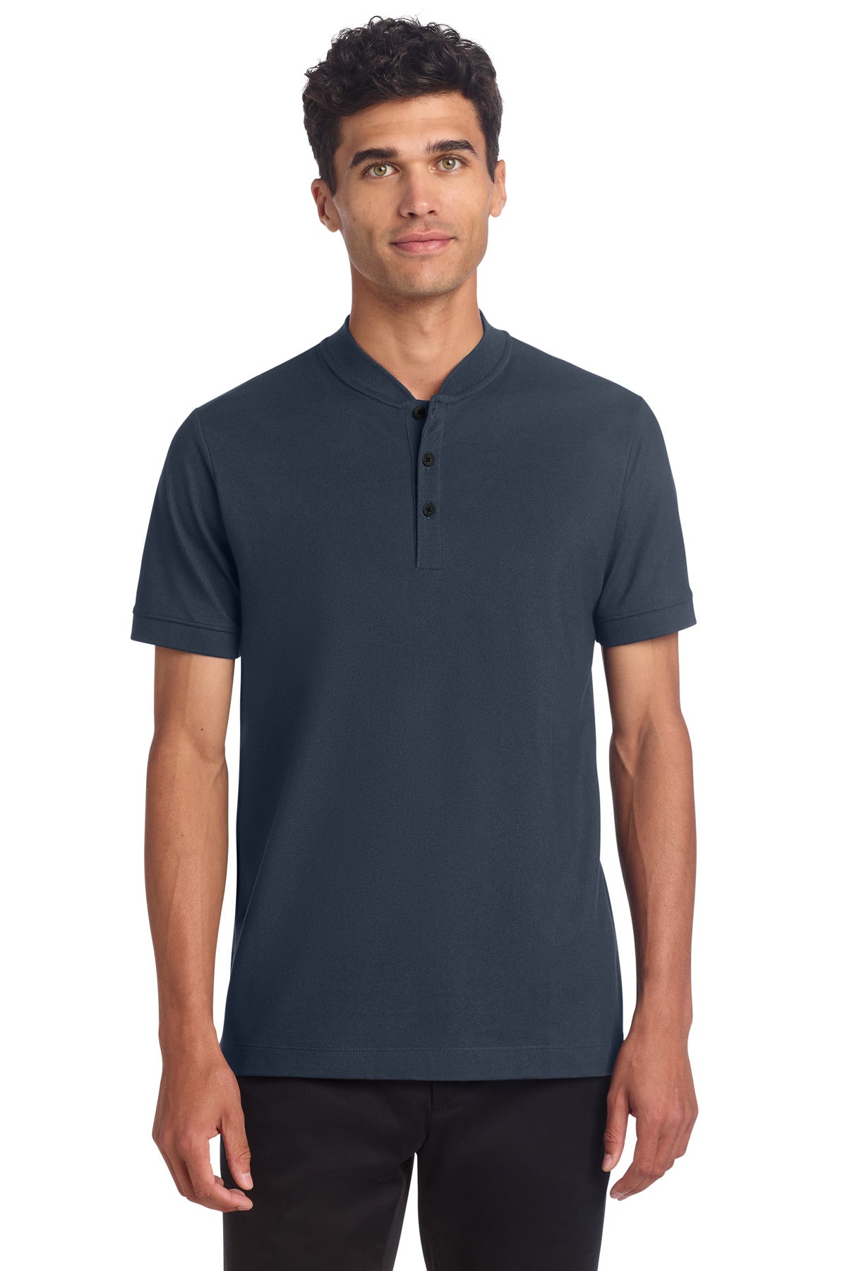 Mercer+Mettle® Stretch Pique Henley MM1008