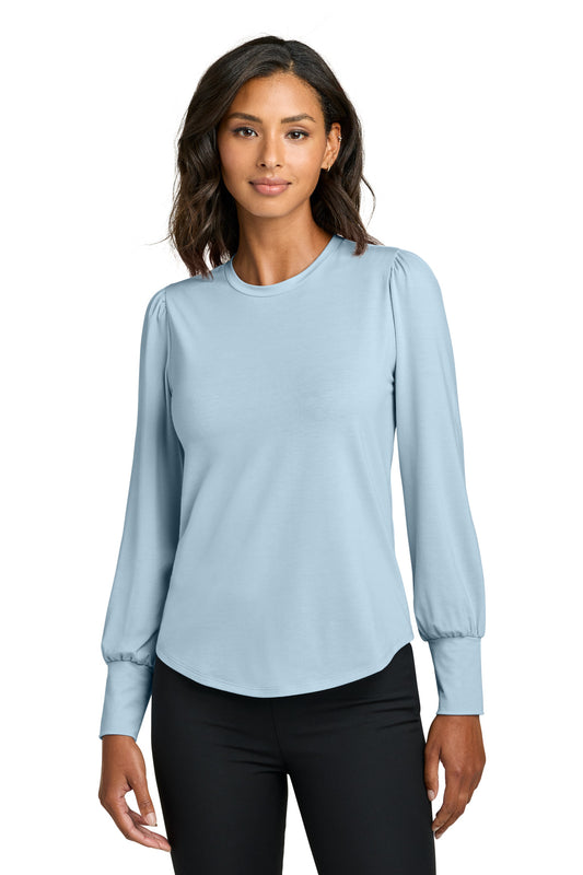 Mercer+Mettle® Women's Stretch Jersey Long Sleeve Blouson Top MM1019
