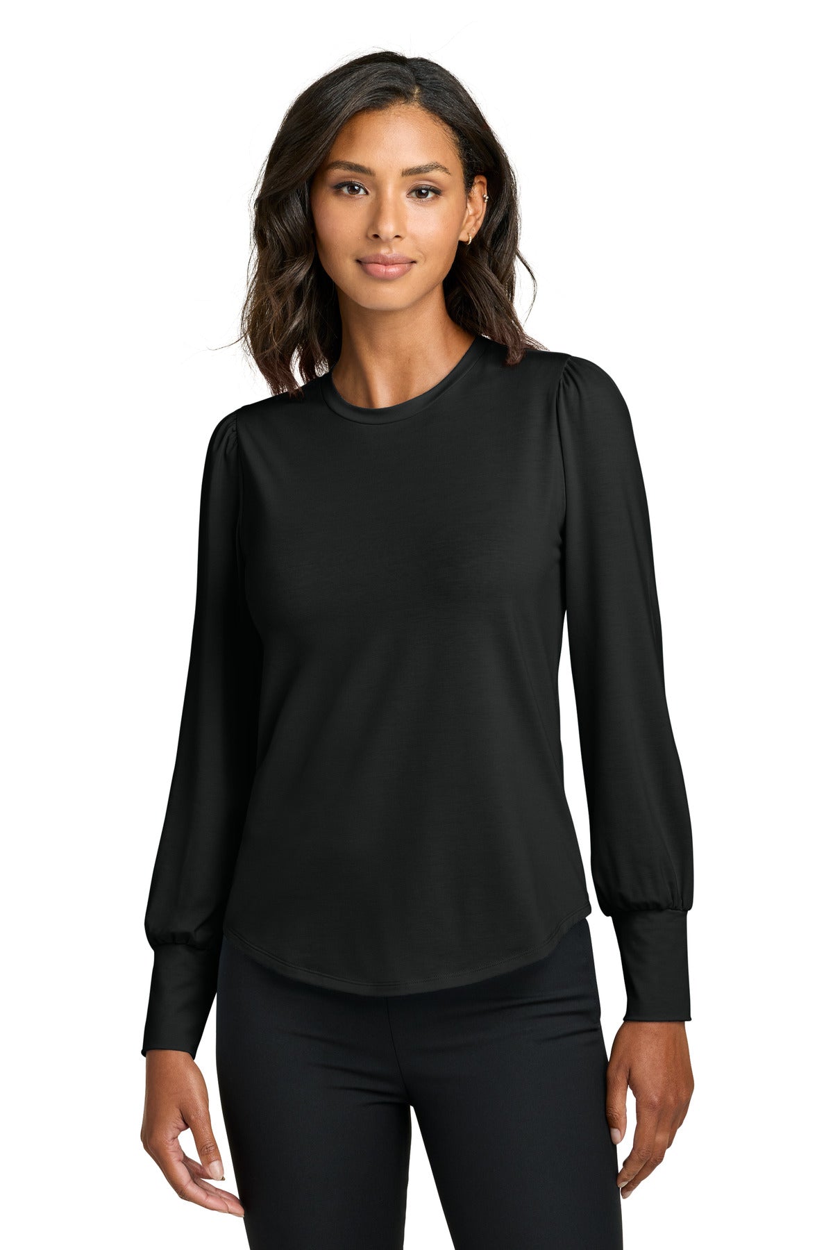 Mercer+Mettle® Women's Stretch Jersey Long Sleeve Blouson Top MM1019