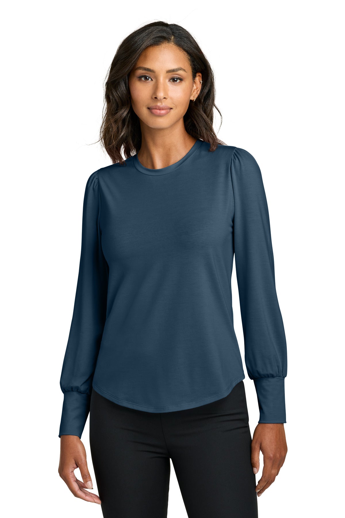 Mercer+Mettle® Women's Stretch Jersey Long Sleeve Blouson Top MM1019