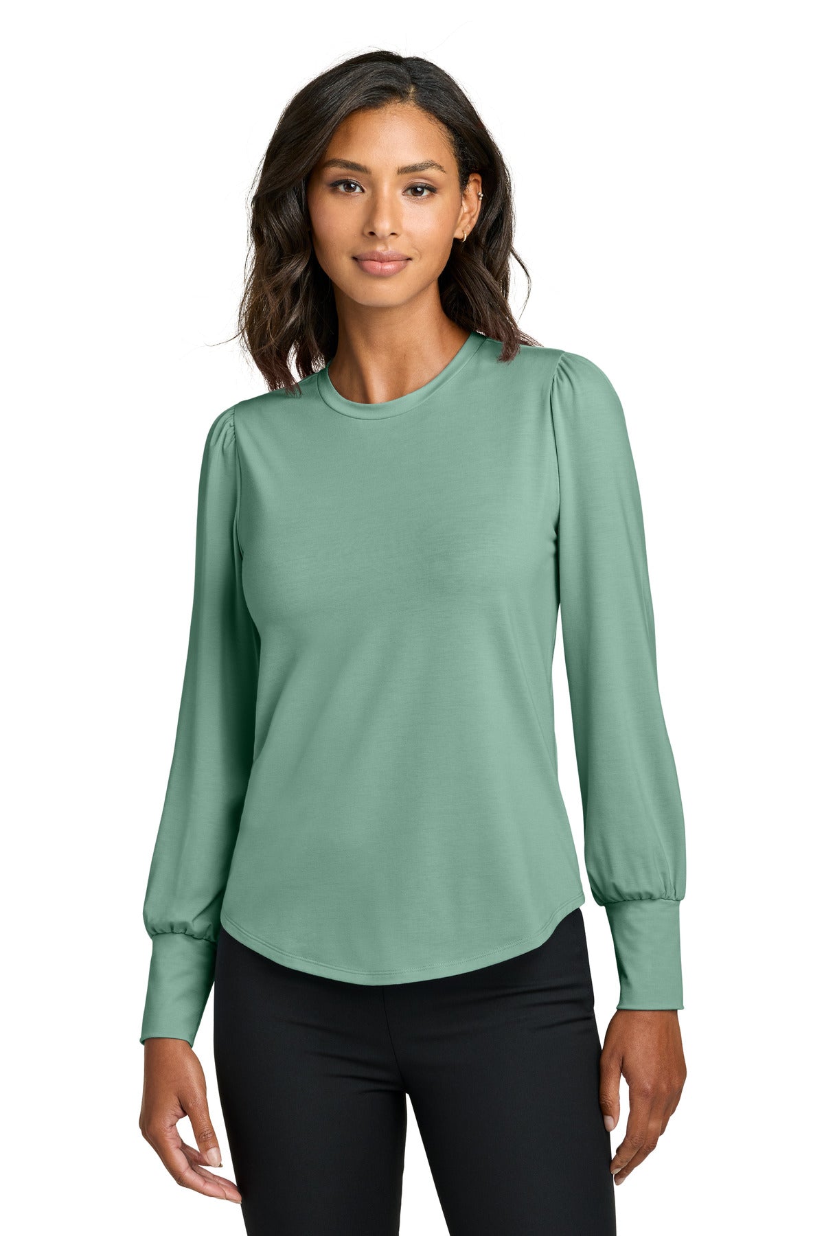 Mercer+Mettle® Women's Stretch Jersey Long Sleeve Blouson Top MM1019