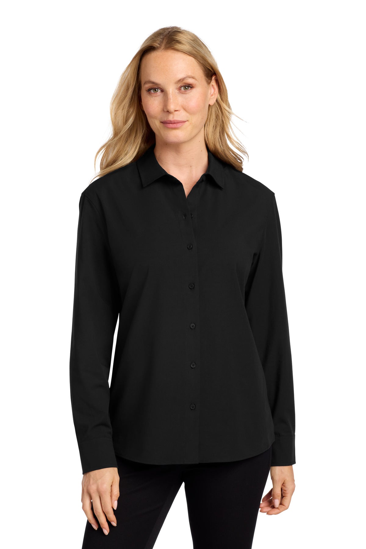 Mercer+Mettle® Women's Long Sleeve Stretch Woven Shirt MM2001