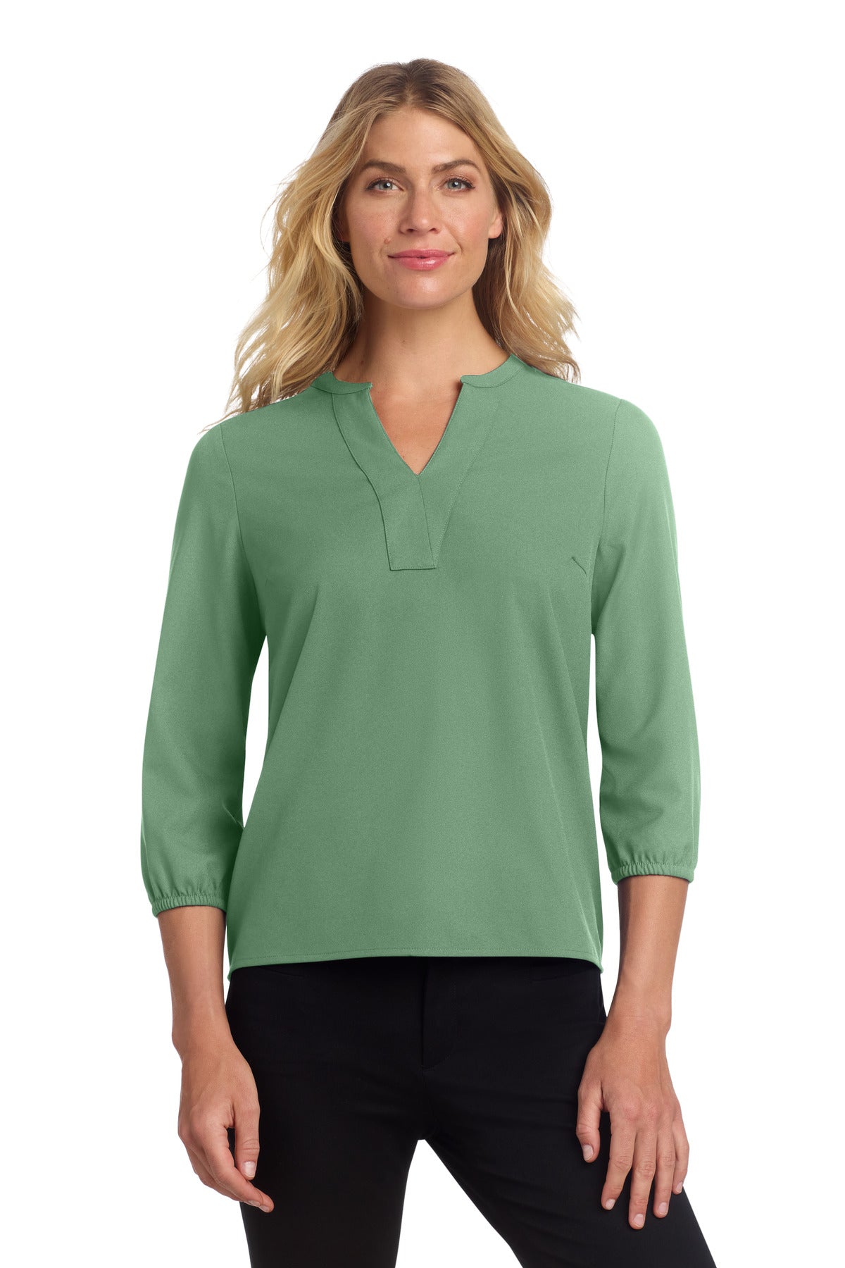 Mercer+Mettle® Women's Stretch Crepe 3/4-Sleeve Blouse MM2011